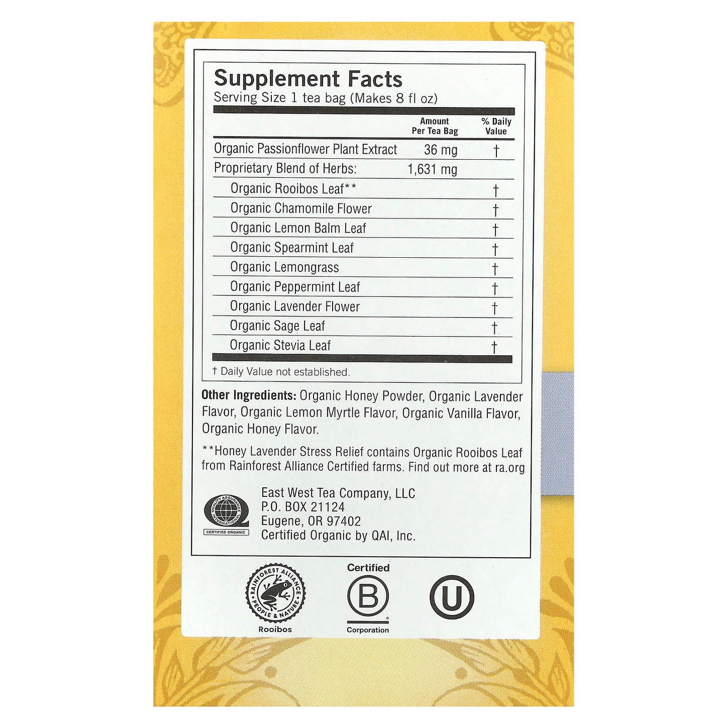 Yogi Tea, Stress Relief, Honey Lavender, Caffeine Free, 16 Tea Bags, 1.02 oz (29 g) - Image 2