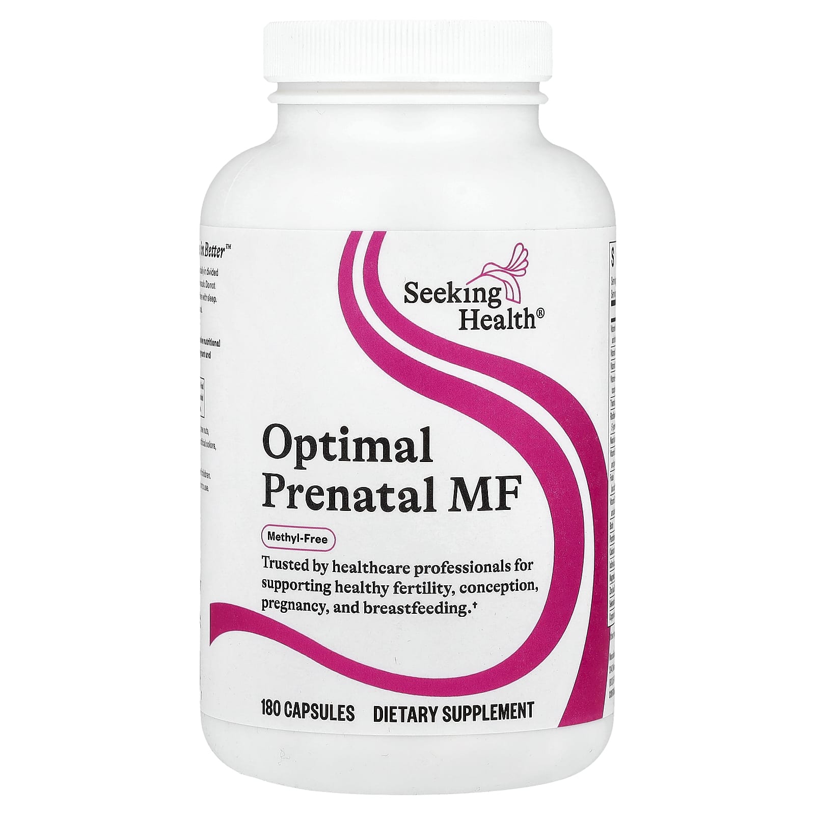 Seeking Health, Optimal Prenatal MF, 180 Capsules - Image 1