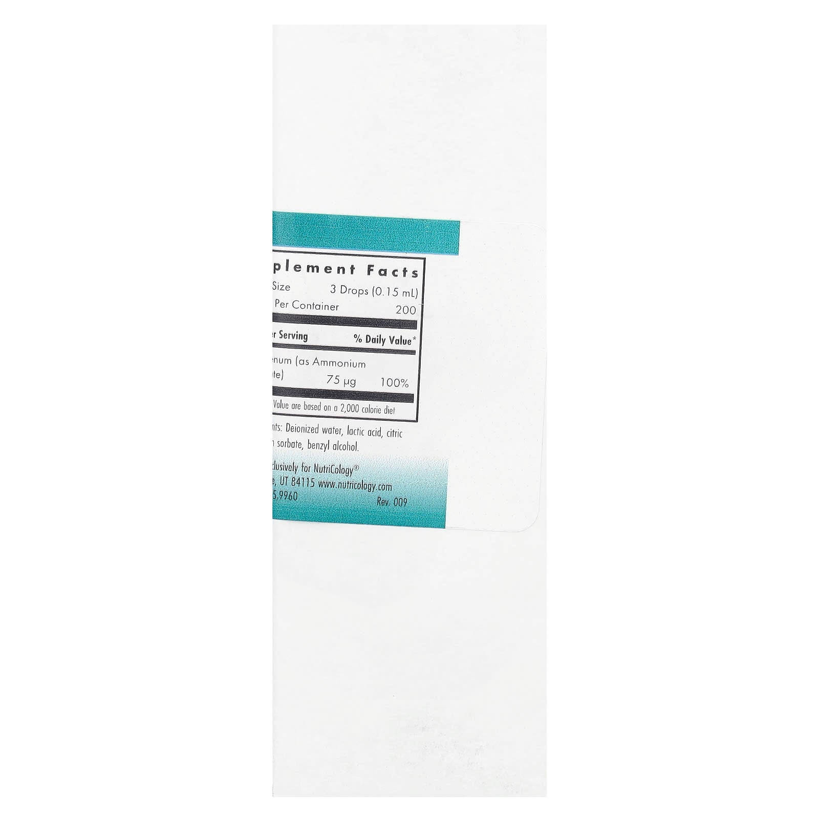 Nutricology, Liquid Molybdenum, 1 fl oz (30 mL) - Image 2