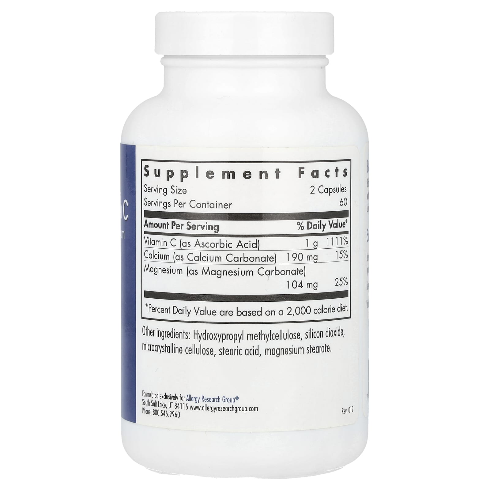Boost Immune Function with Buffered Vitamin C Capsules by Allergy Research Group - Image 2