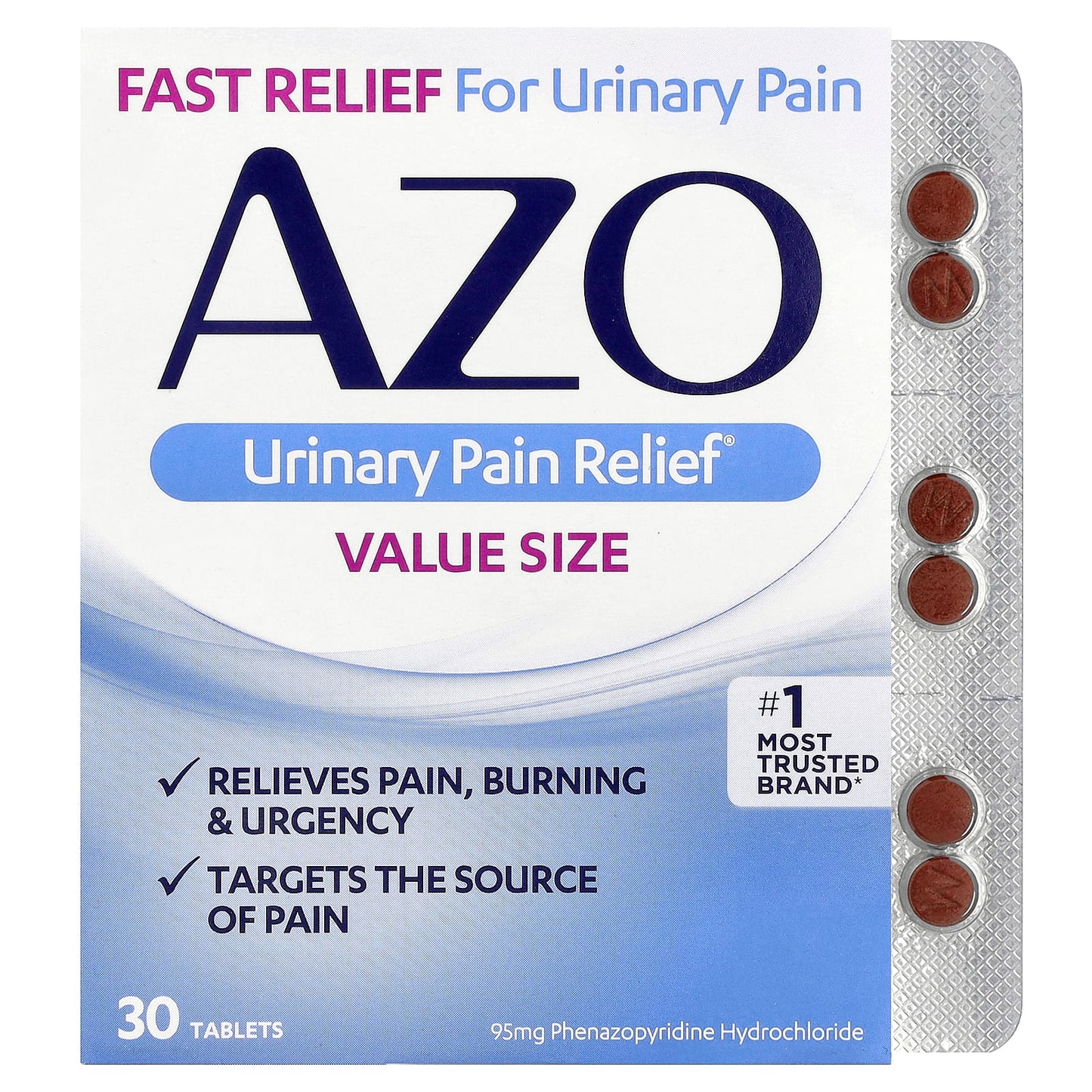 AZO Urinary Pain Relief Tablets | Fast Relief for Urinary Pain - Image 1