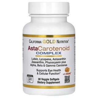 Eye Health Support with California Gold Nutrition AstaCarotenoid Complex