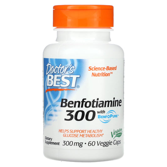 Benfotiamine 300 with BenfoPure, Gluten-Free, Vegan Capsules - Image 1