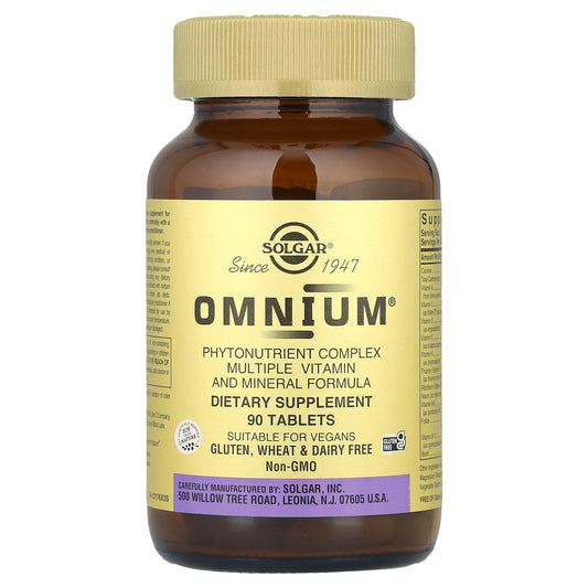 Solgar, Omnium®, Phytonutrient Complex Multiple Vitamin and Mineral Formula, 90 Tablets - Image 1