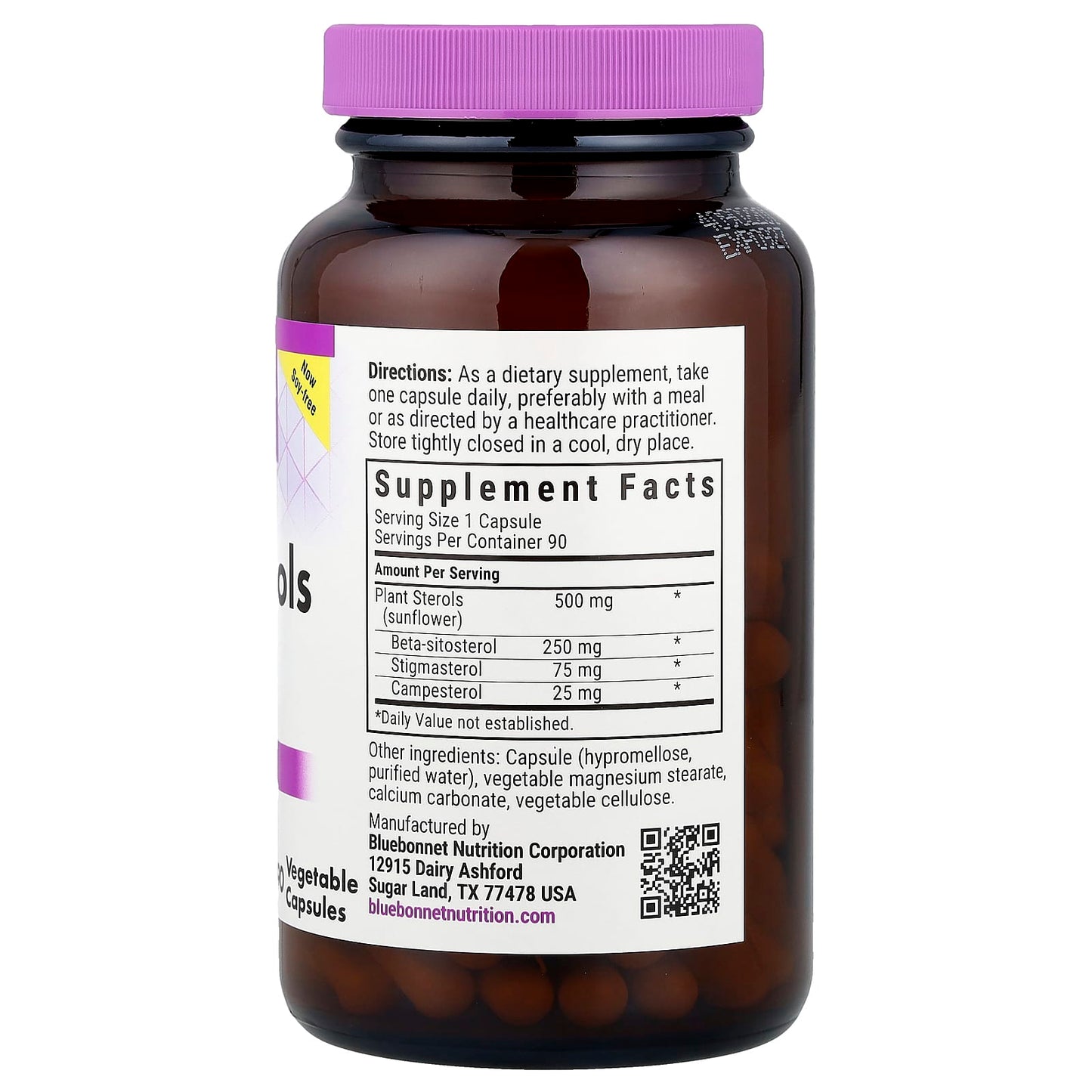 Bluebonnet Nutrition Plant Sterols 500mg for Heart Health - 90 Capsules - Image 2