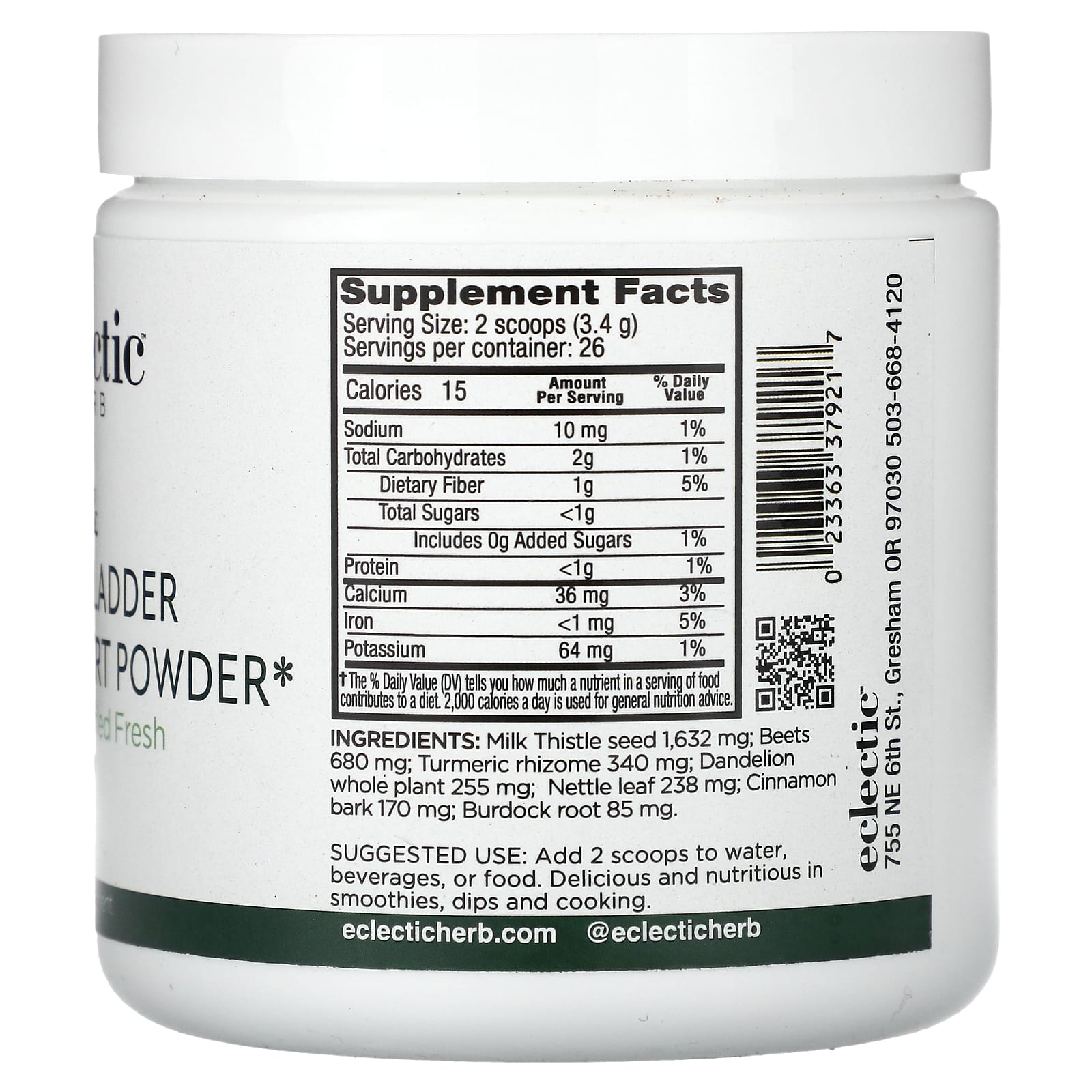 Eclectic Herb Liver & Gallbladder Support Powder - 90g - Image 2