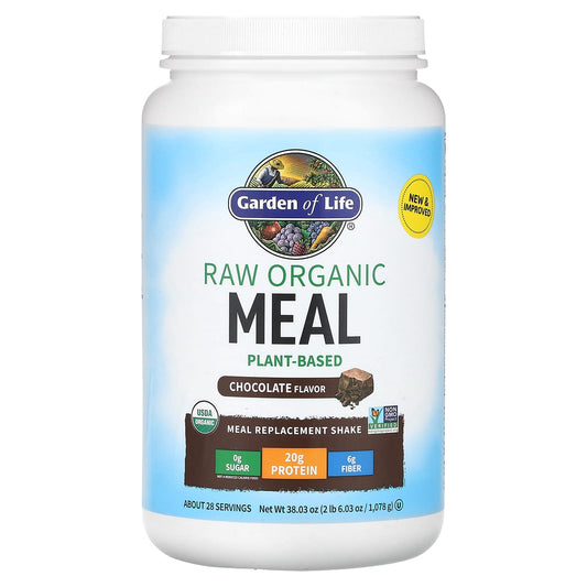 Garden of Life RAW Organic Meal Shake, Chocolate, 38.03 oz (1,078 g) - Image 1