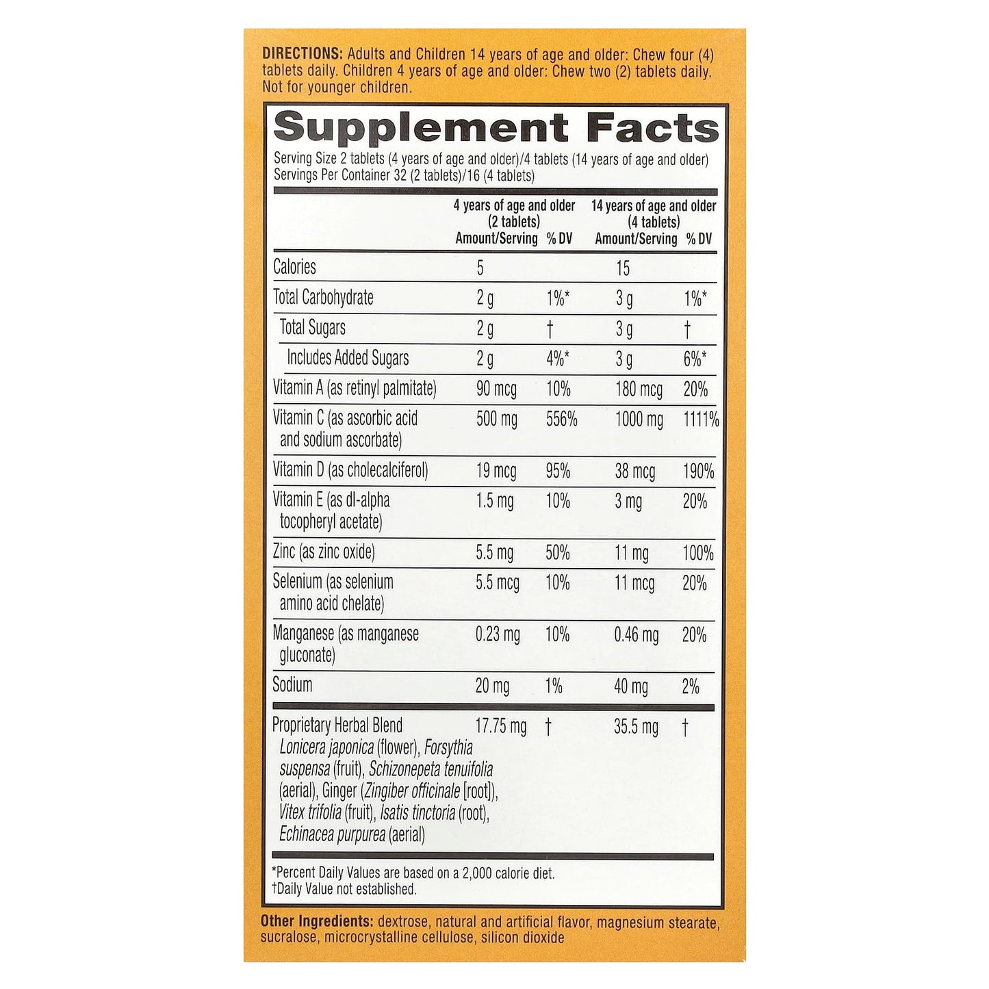 Boost Immune System with AirBorne Vitamin C & D Supplement, 64 Chewable Tablets - Image 2
