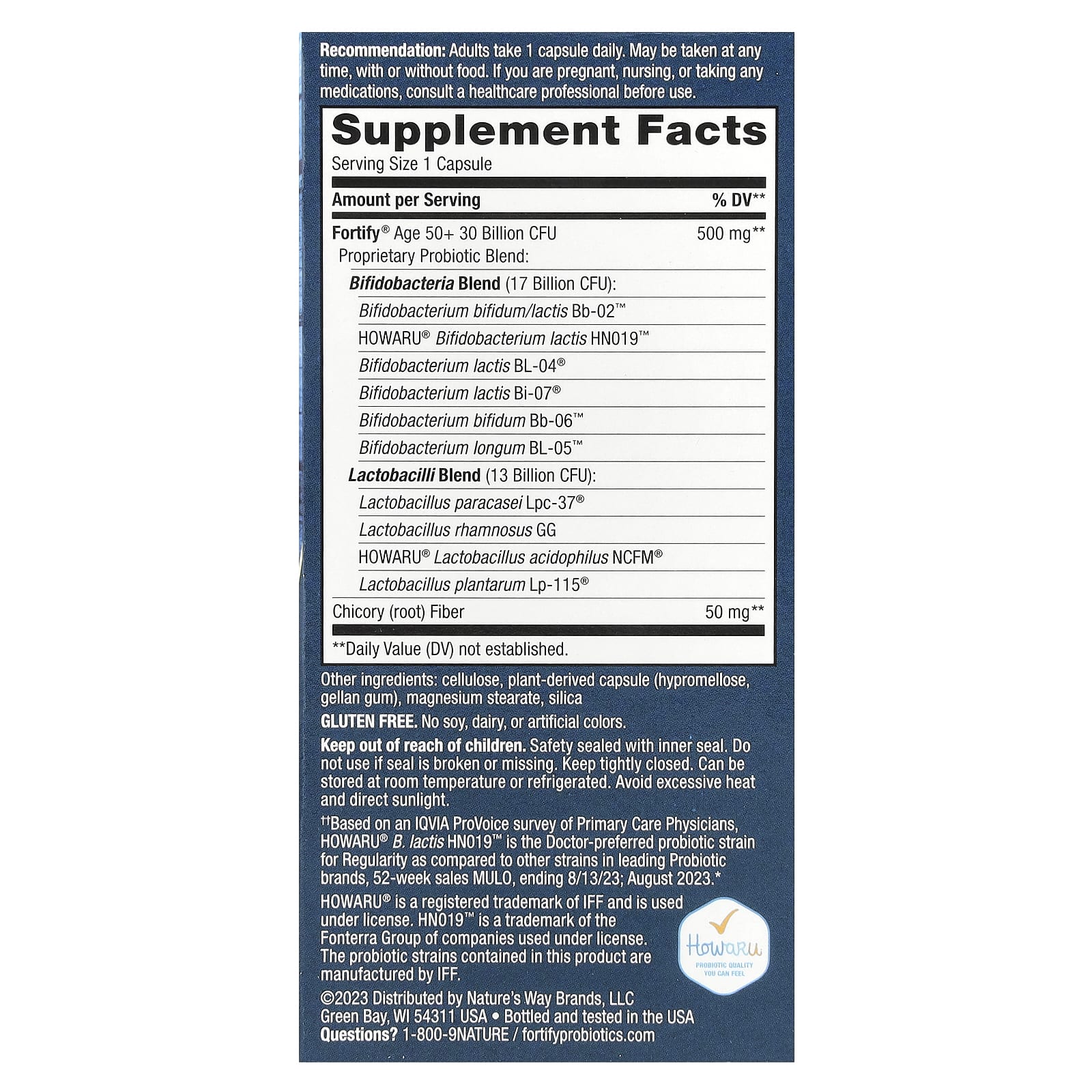 Nature's Way, Fortify®, Daily Probiotic, Adults 50+, 30 Billion CFU, 30 Delayed-Release Capsules - Image 2