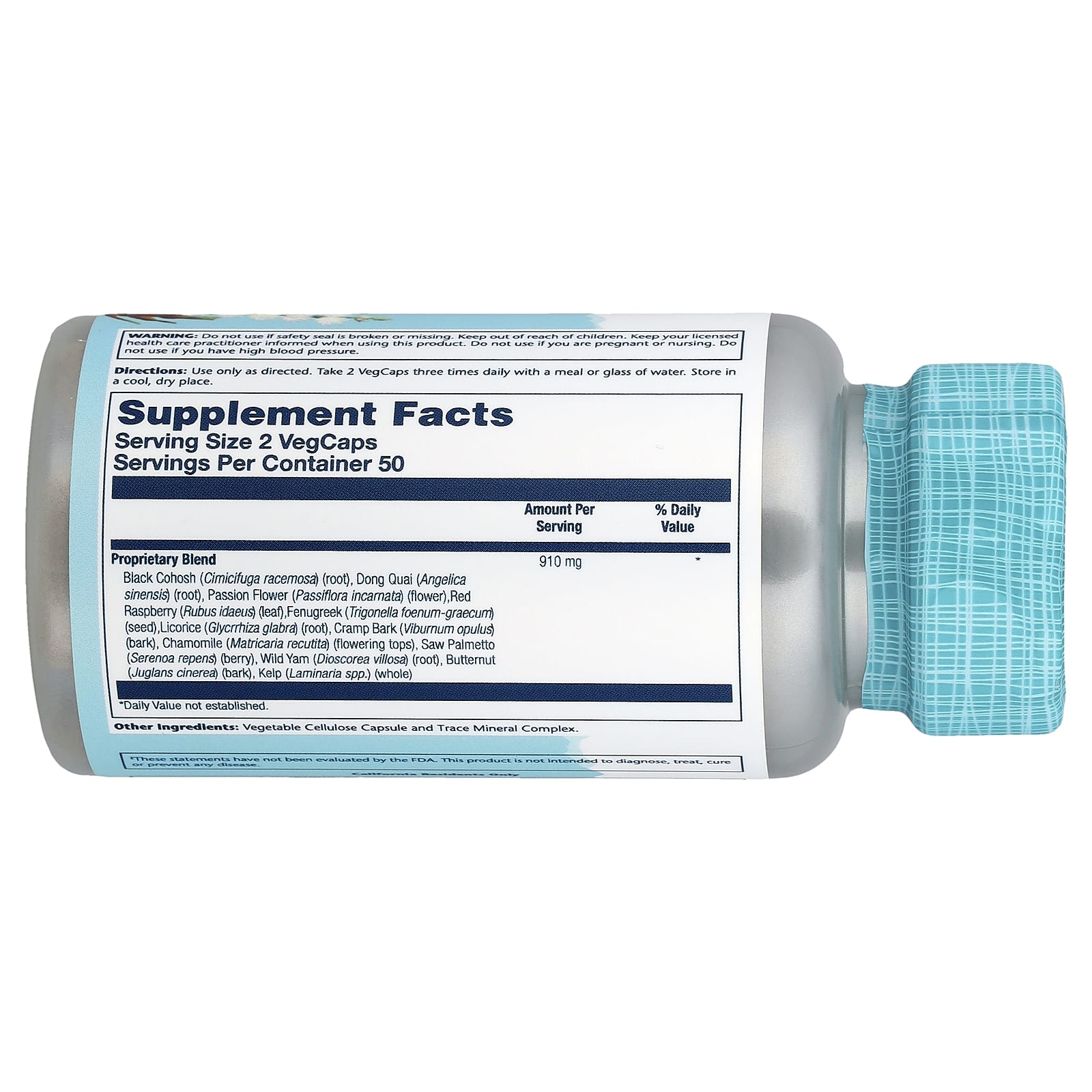 Solaray, Female Hormone Blend SP-7C™, 100 VegCaps - Image 2