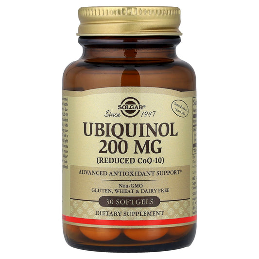 Solgar, Ubiquinol (Reduced CoQ10), 200 mg, 30 Softgels - Image 1