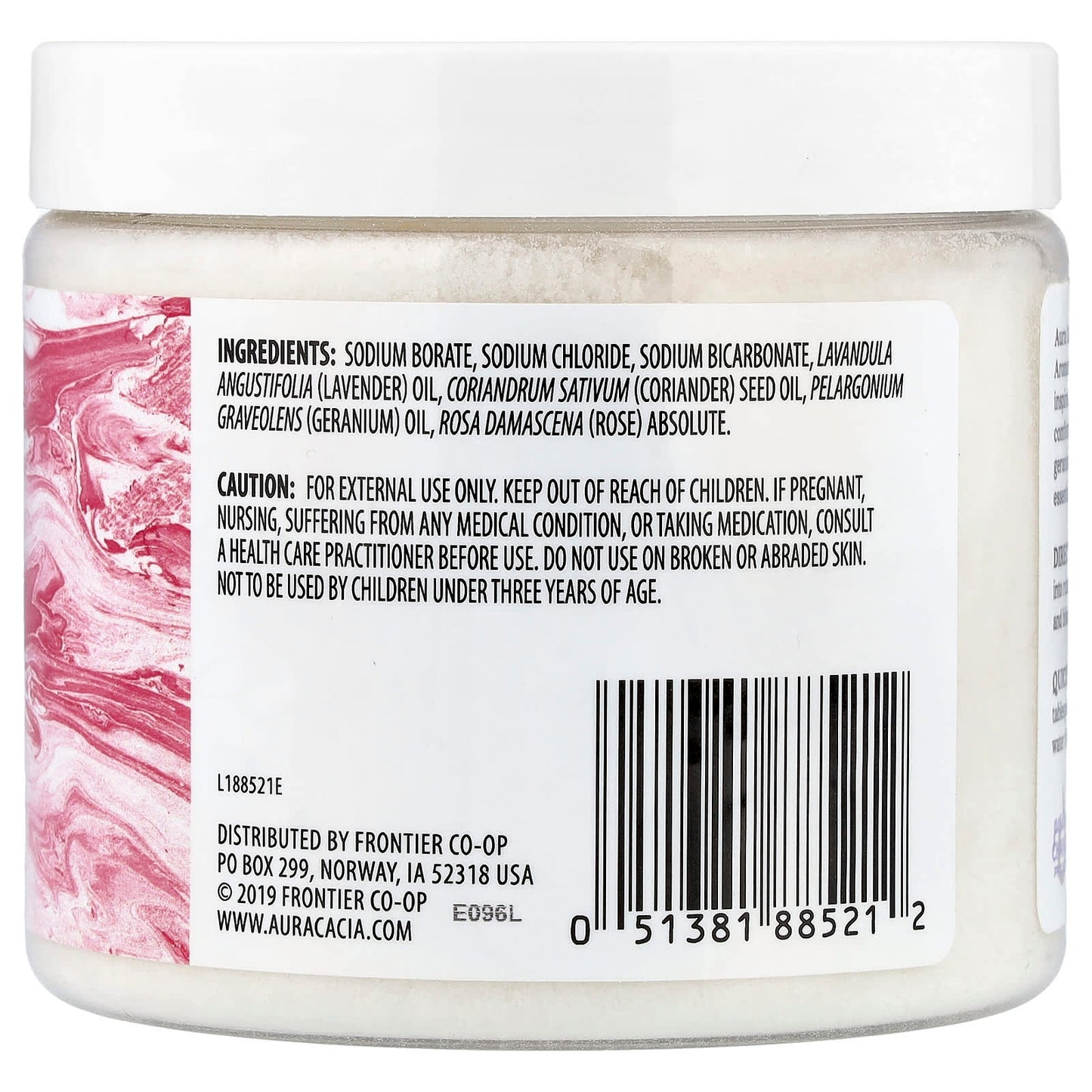 Aura Cacia Aromatherapy Mineral Bath with Geranium Oil, 16 oz - Image 2