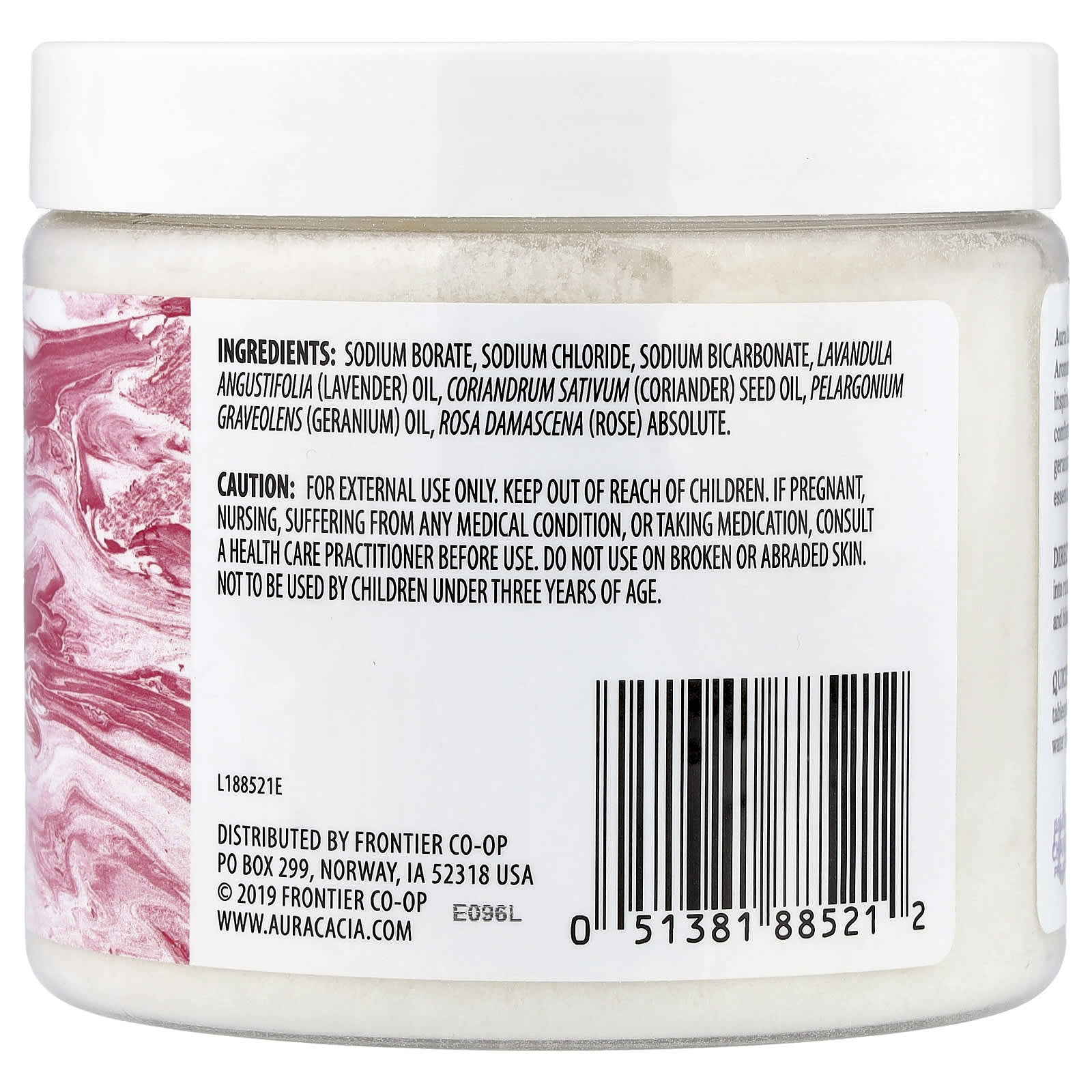 Aura Cacia Aromatherapy Mineral Bath with Geranium Oil, 16 oz - Image 2