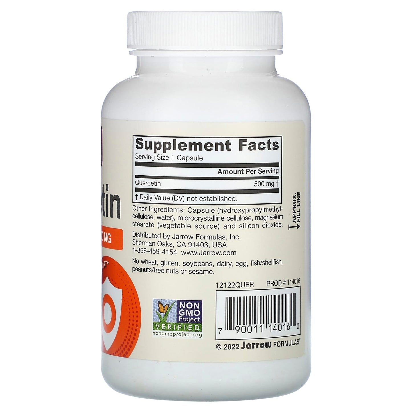 Vegan Quercetin Supplement by Jarrow Formulas - 500mg, 100 Capsules - Image 2