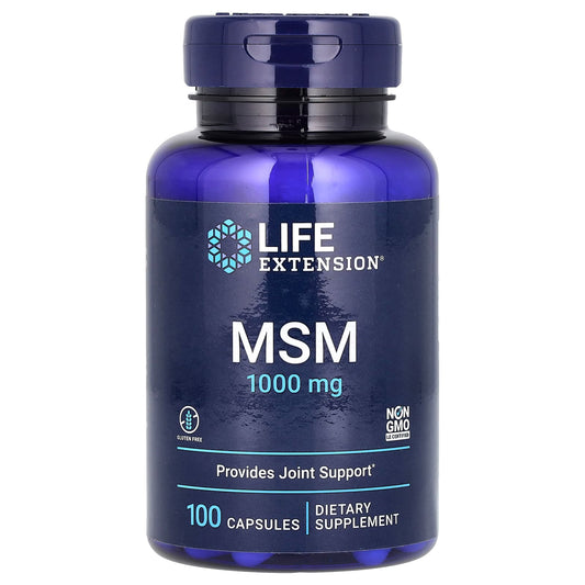 Life Extension, MSM, 100 Capsules (1,000 mg per Capsule)