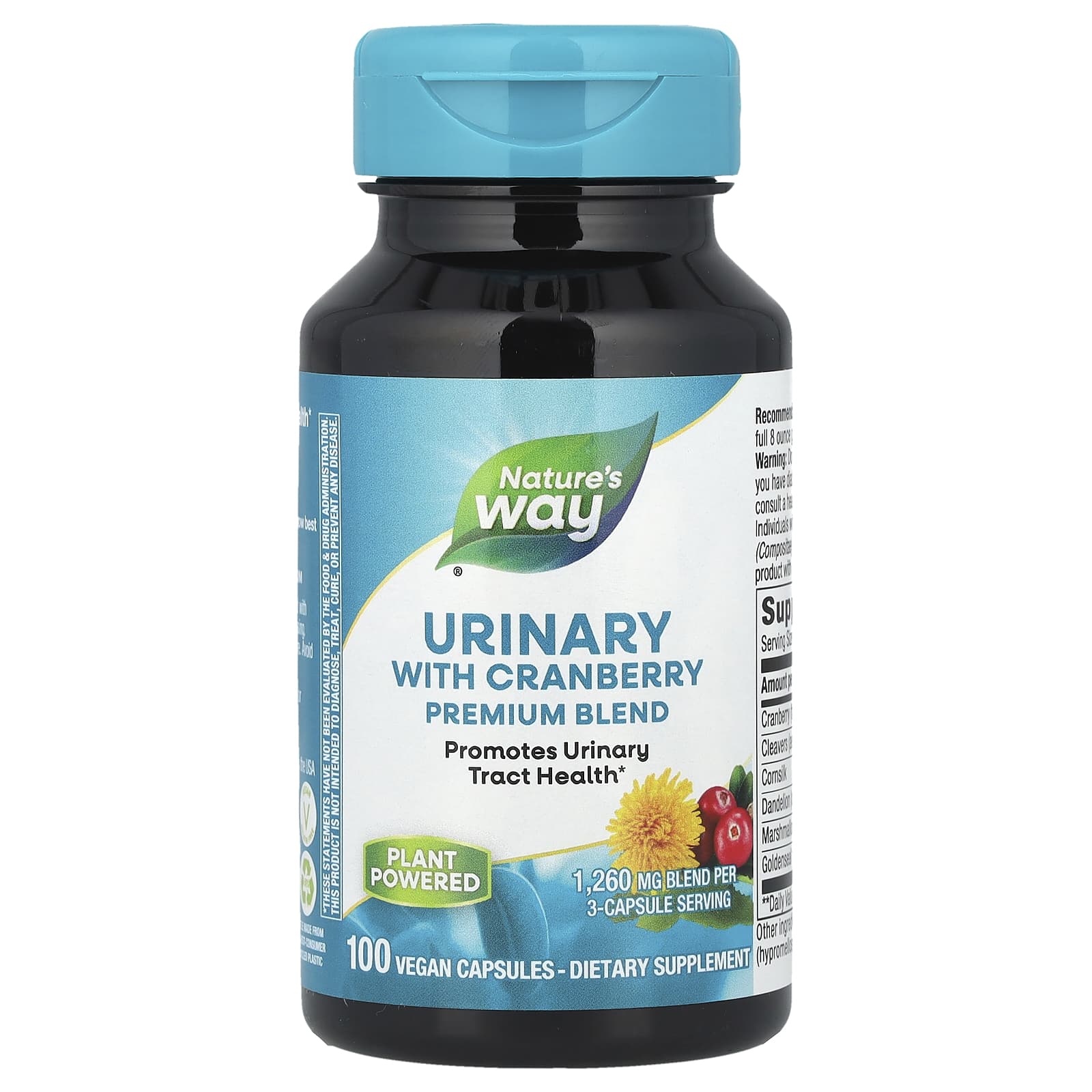 Nature's Way, Urinary with Cranberry, 100 Vegan Capsules - Image 1