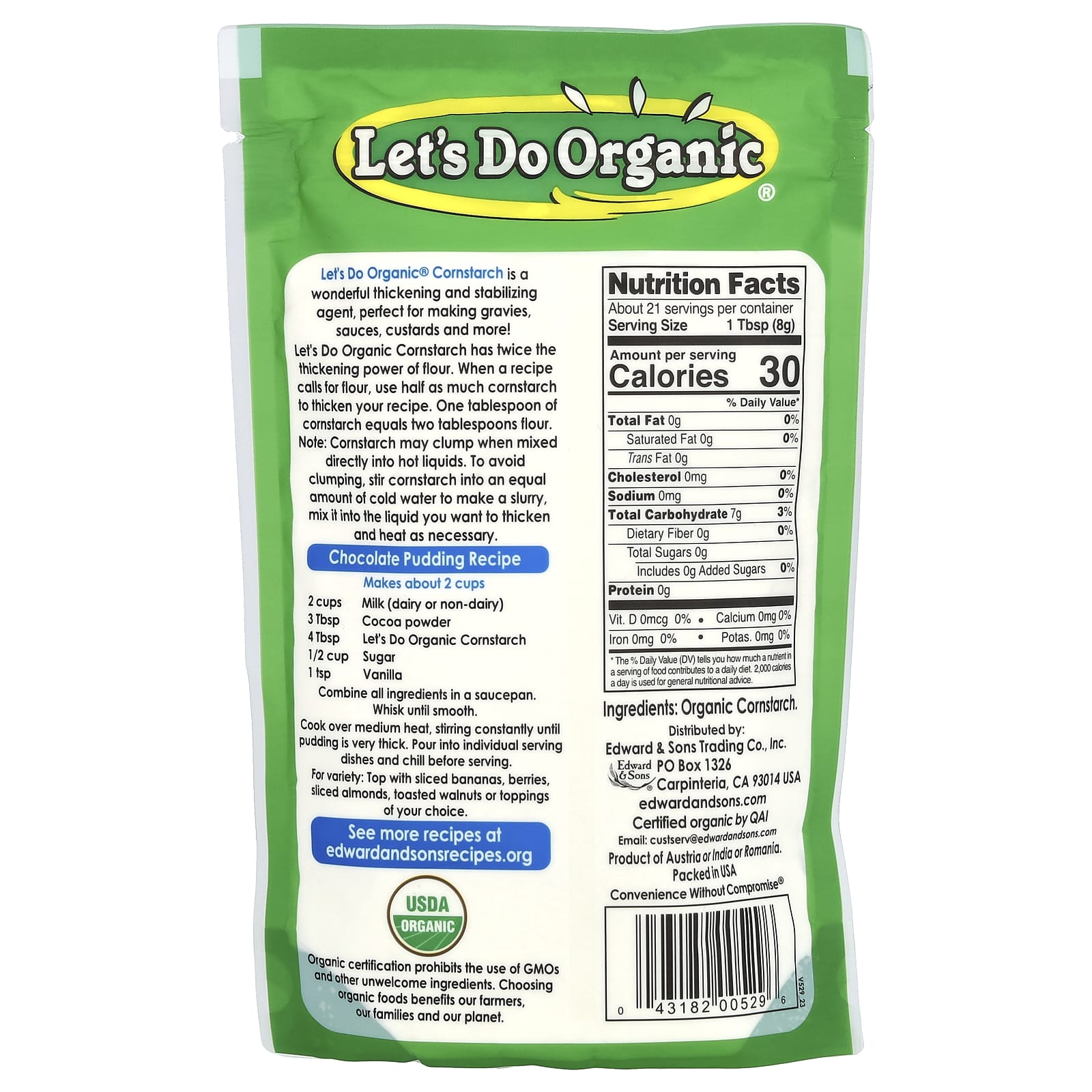 Organic Cornstarch for Thickening and Baking - Gluten Free, Non-GMO - Image 2