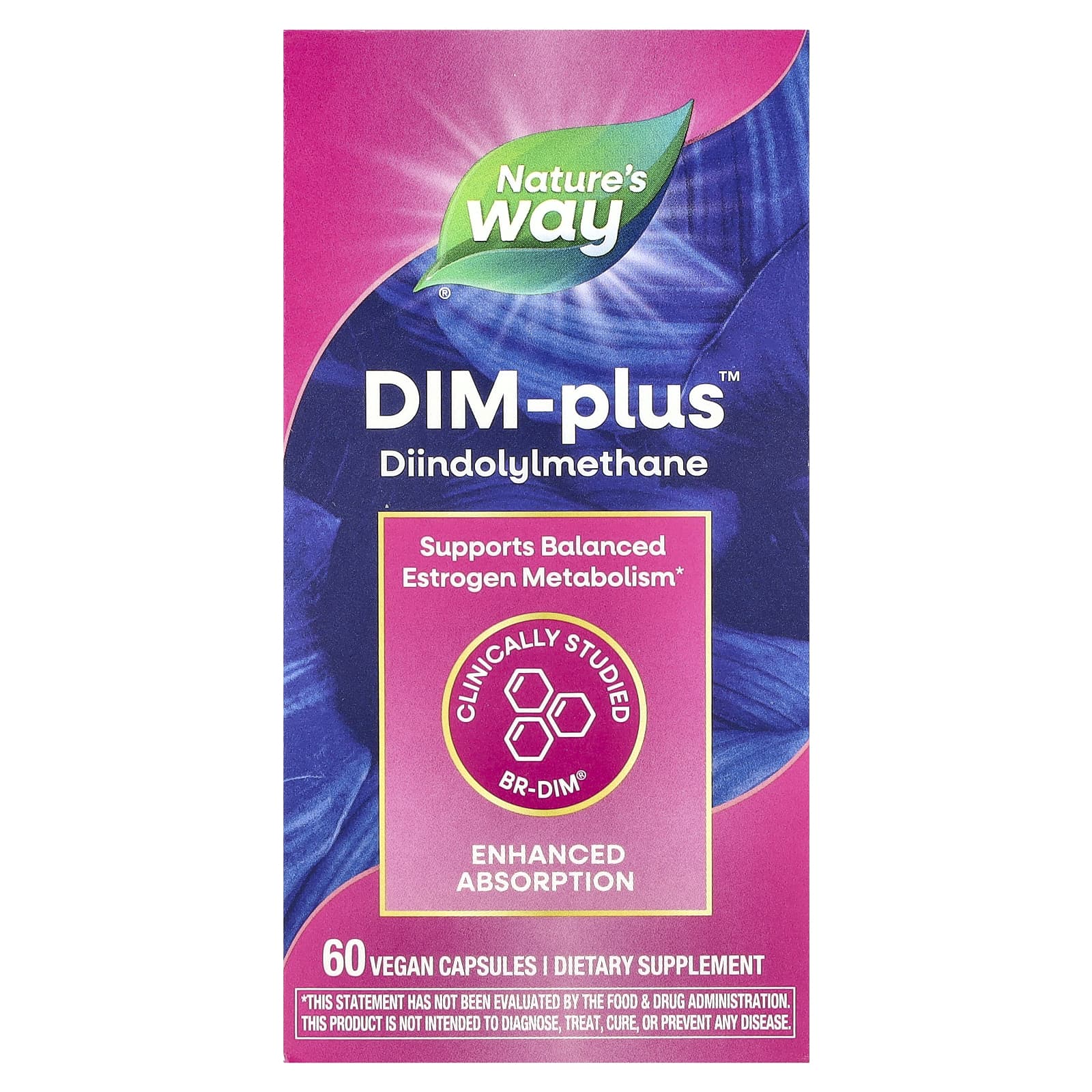 Nature's Way, DIM-Plus™, 60 Vegan Capsules - Image 1