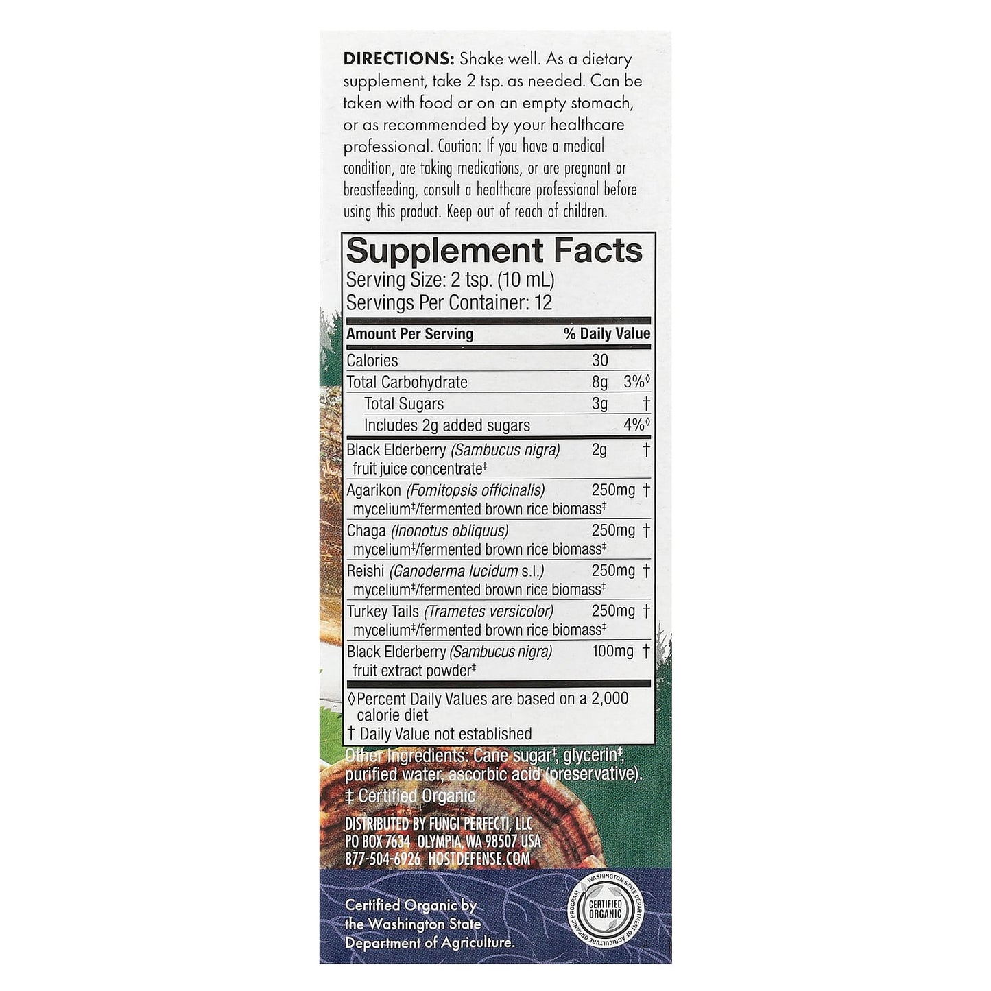 Elderberry Plus Syrup with 4 Immune-Boosting Mushrooms - 120ml - Image 2