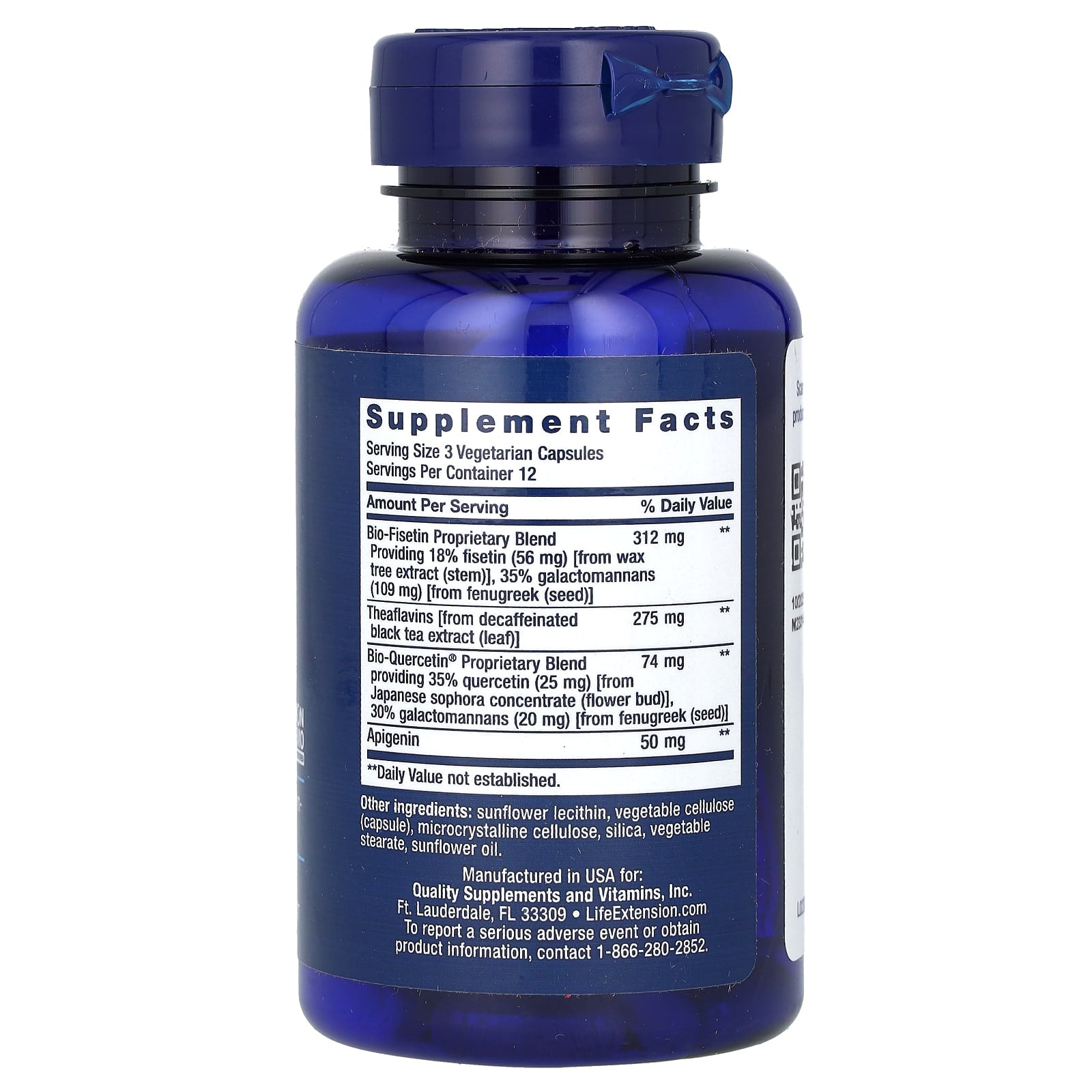 Life Extension, Senolytic Activator, 36 Vegetarian Capsules - Image 2
