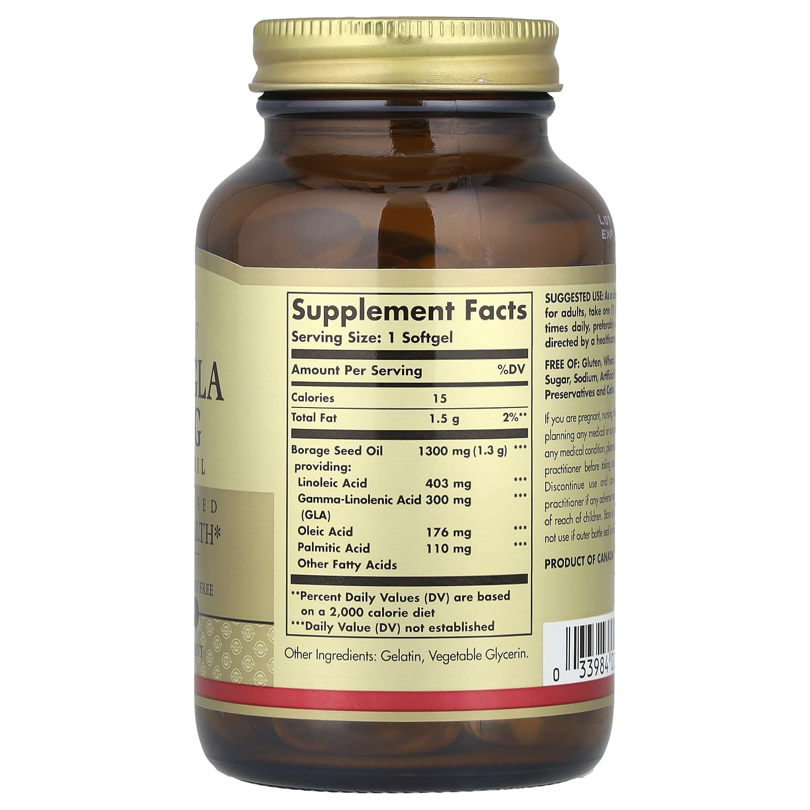 Solgar, Super GLA, 60 Softgels - Image 2