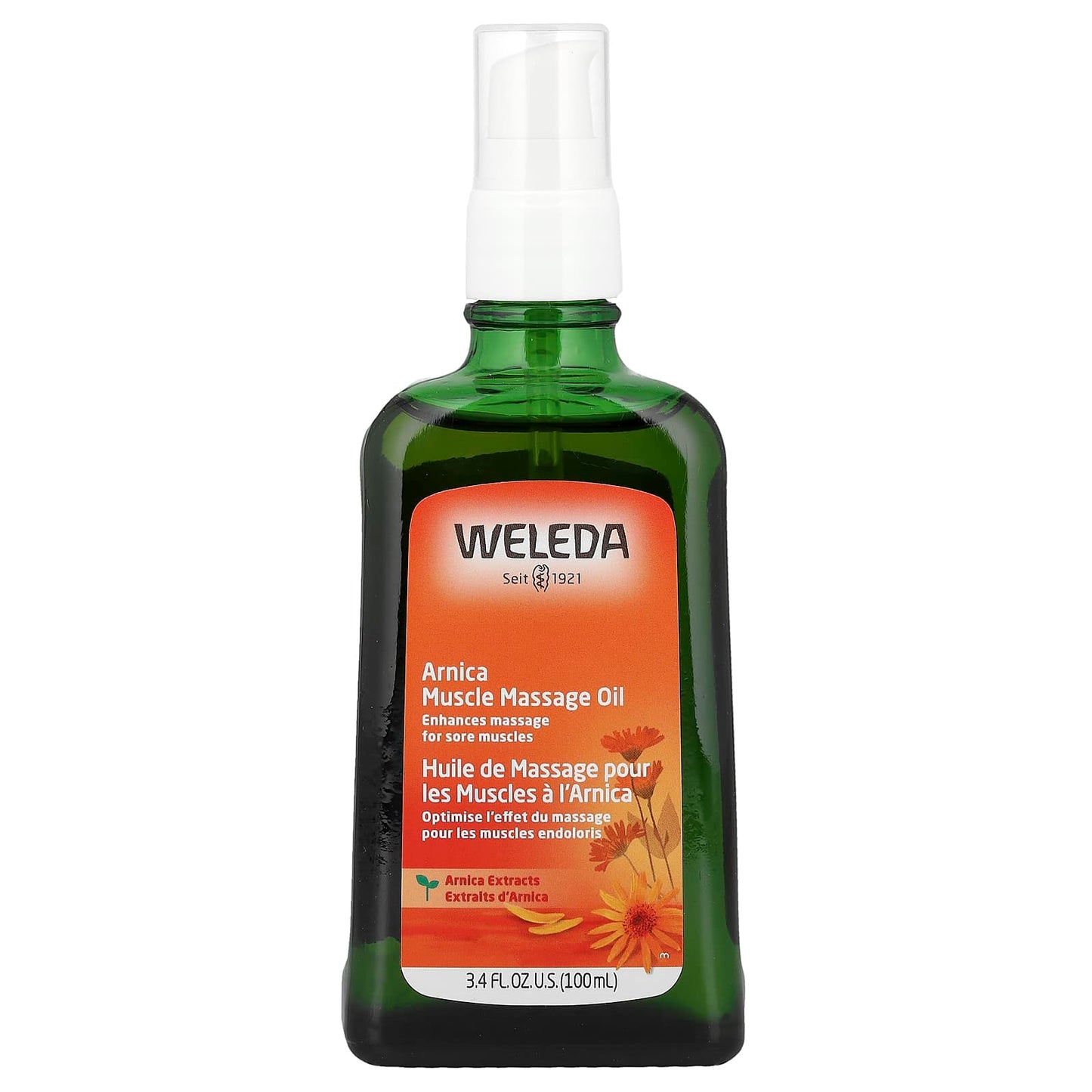 Weleda, Arnica Muscle Massage Oil, 3.4 fl oz (100 ml) - Image 1
