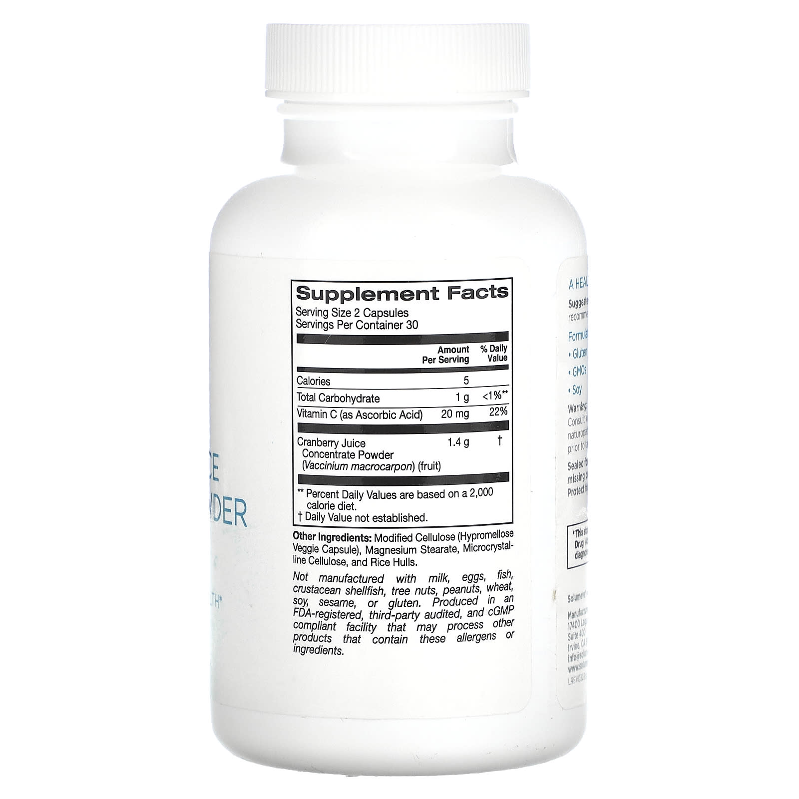Cranberry Juice Concentrate Plus Vitamin C - Urinary Tract Health Support - Image 2