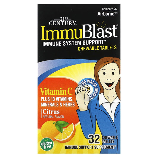 Boost Immunity with Vitamin C & 13 Essentials, Chewable Tabs, 32ct - Image 1