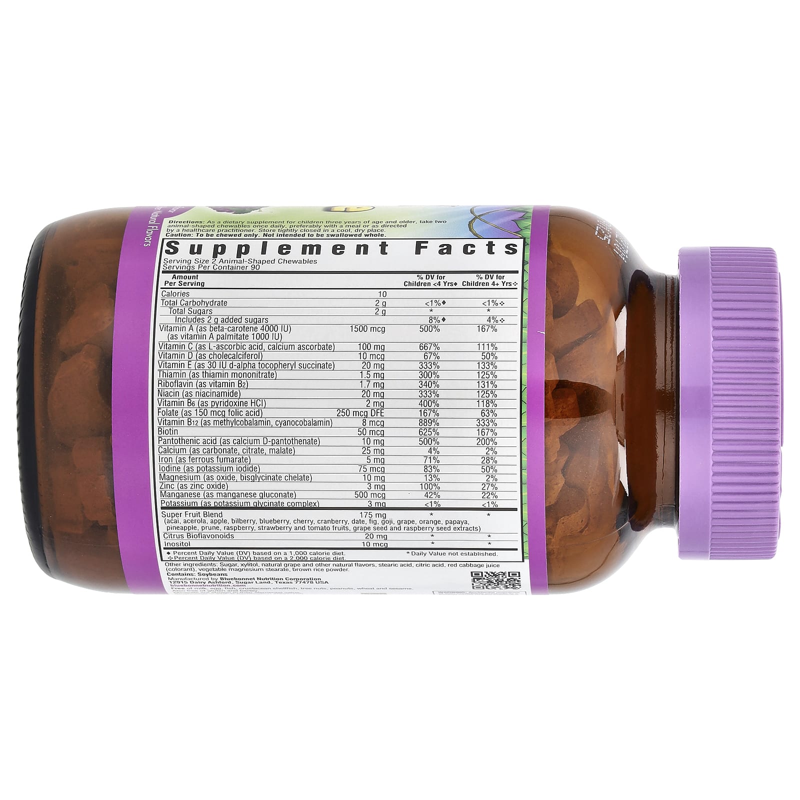 Bluebonnet Nutrition Rainforest Animalz Complete Daily Nutrition for Kids - Image 2