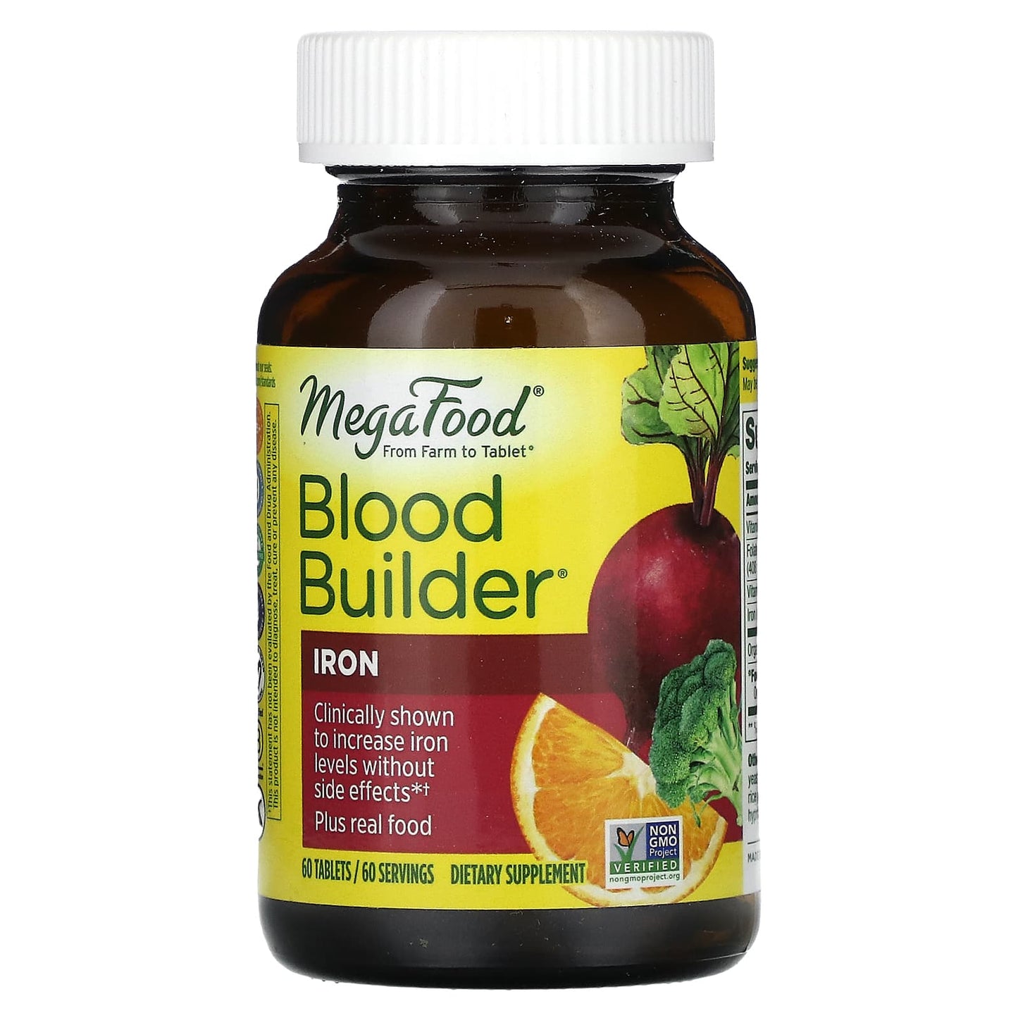 MegaFood, Blood Builder, Iron, 60 Tablets - Image 1