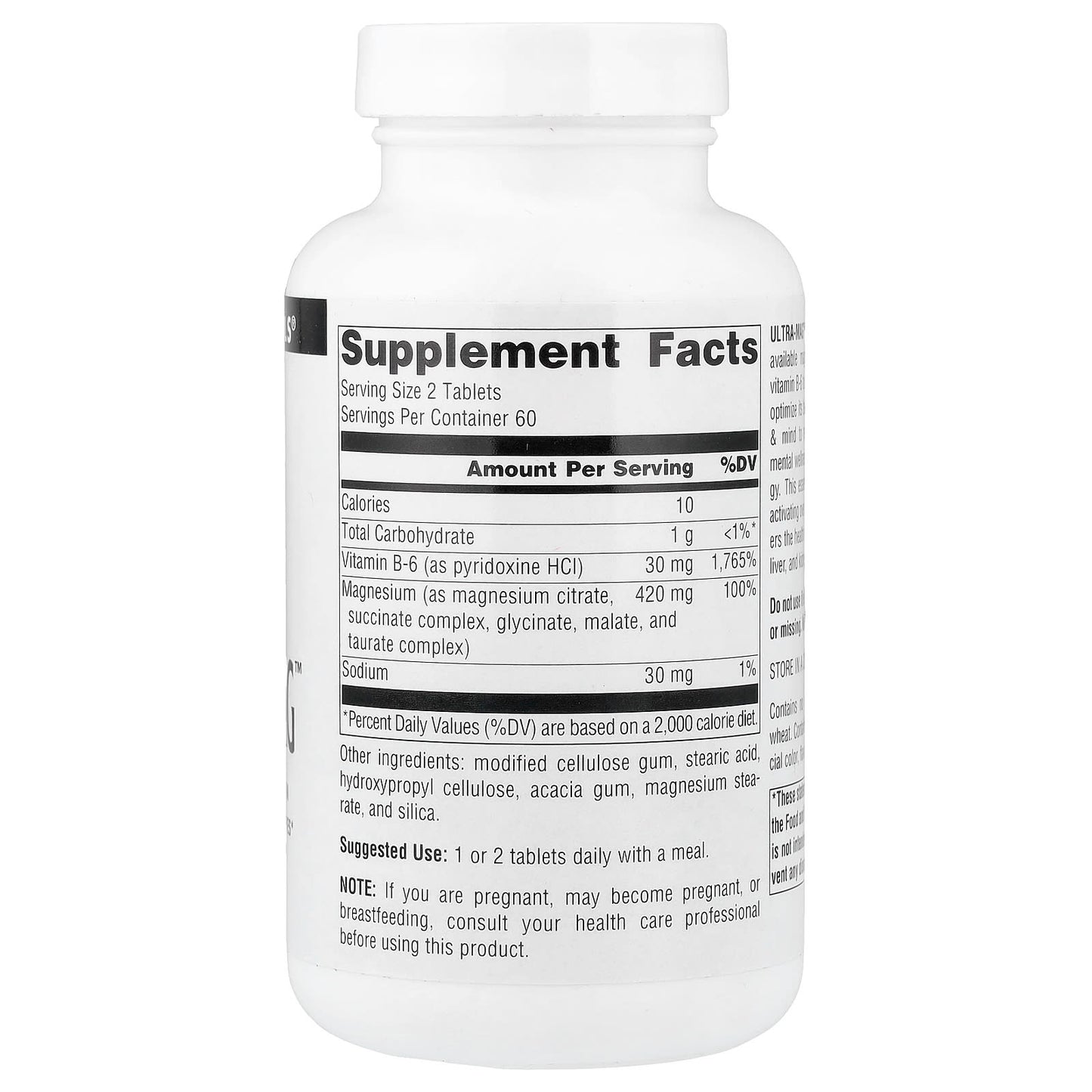 Source Naturals, Ultra-Mag™, 120 Tablets - Image 2