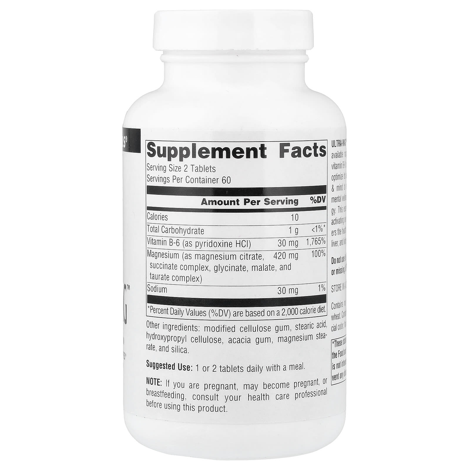 Source Naturals, Ultra-Mag™, 120 Tablets - Image 2
