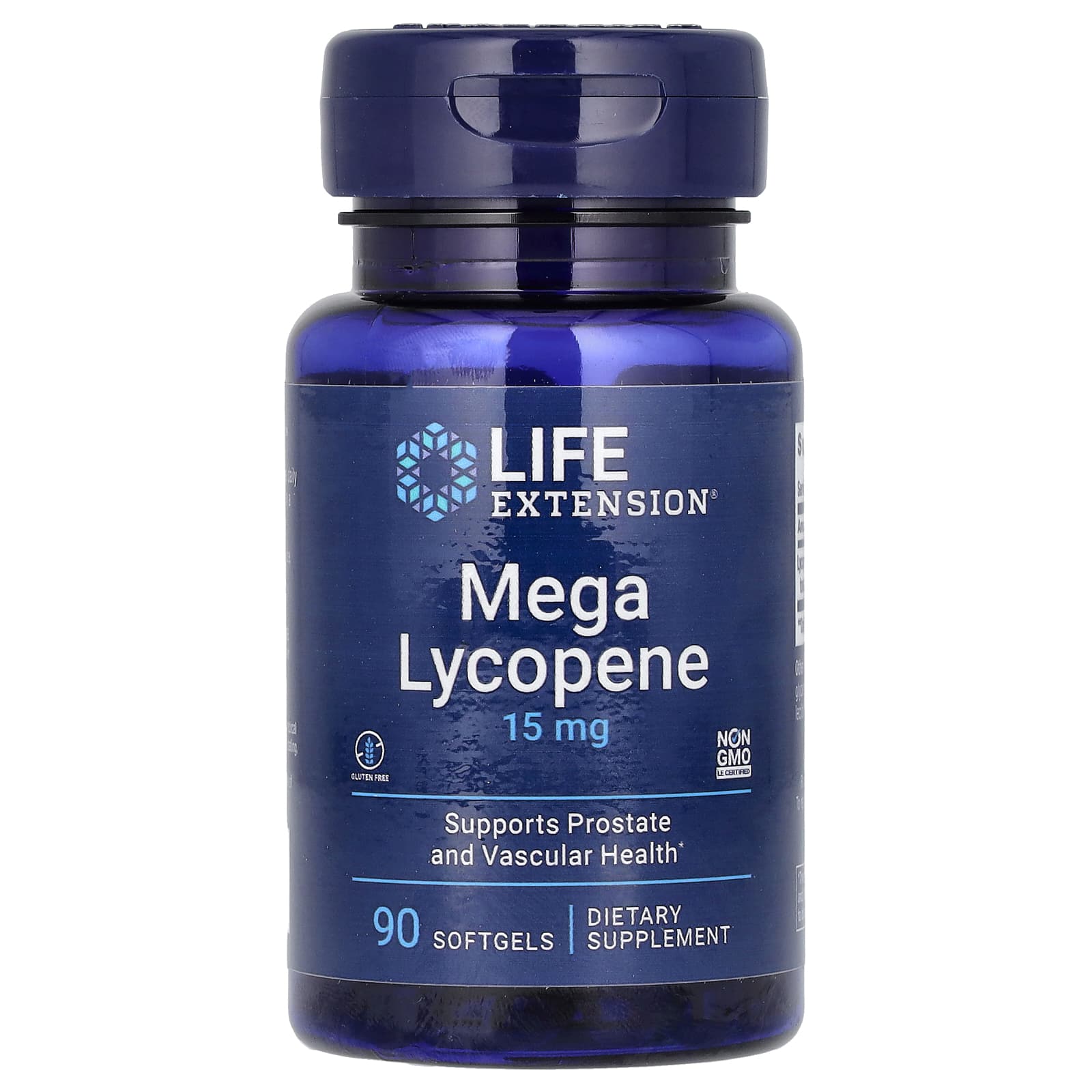 Life Extension, Mega Lycopene, 15 mg, 90 Softgels - Image 1