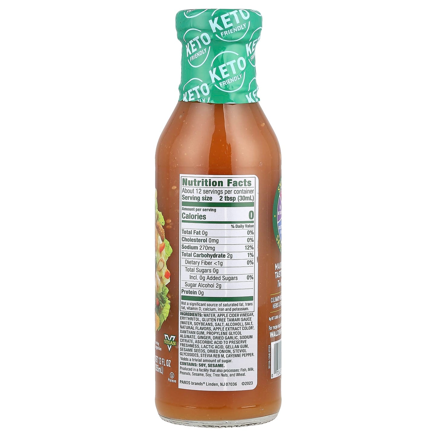 Walden Farms, Sesame Ginger Dressing, 12 fl oz (355 ml) - Image 2