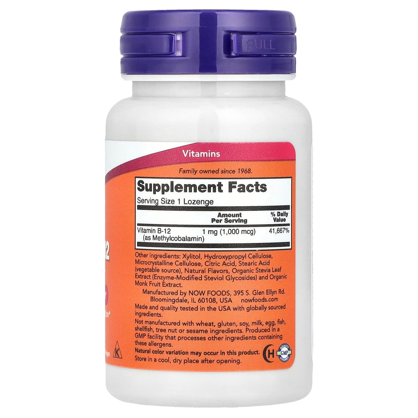 NOW Foods, Methyl B-12, 1,000 mcg, 100 Lozenges - Image 2