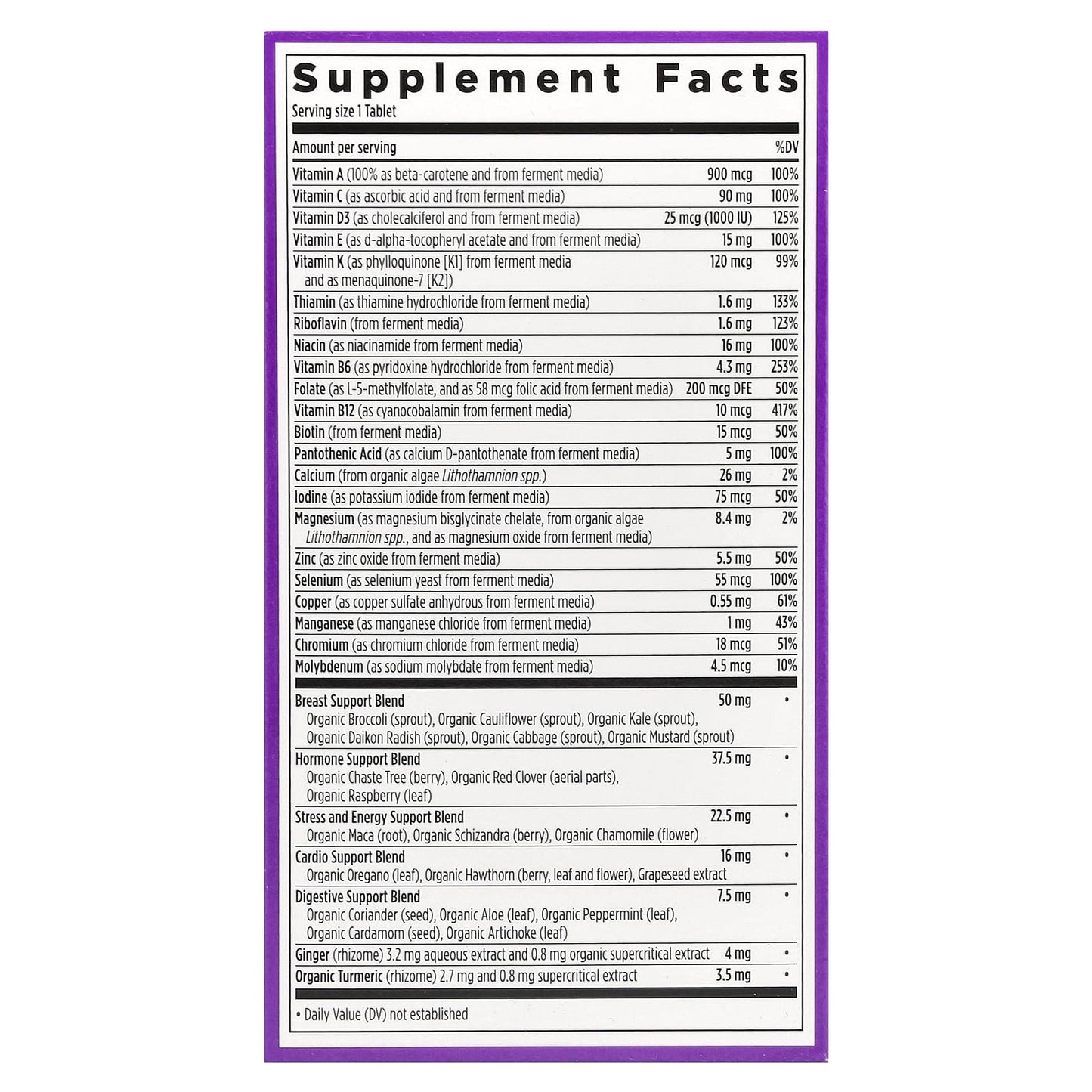 New Chapter, One Daily, Every Woman's™ Multivitamin40+, 48 Vegetarian Tablets - Image 2