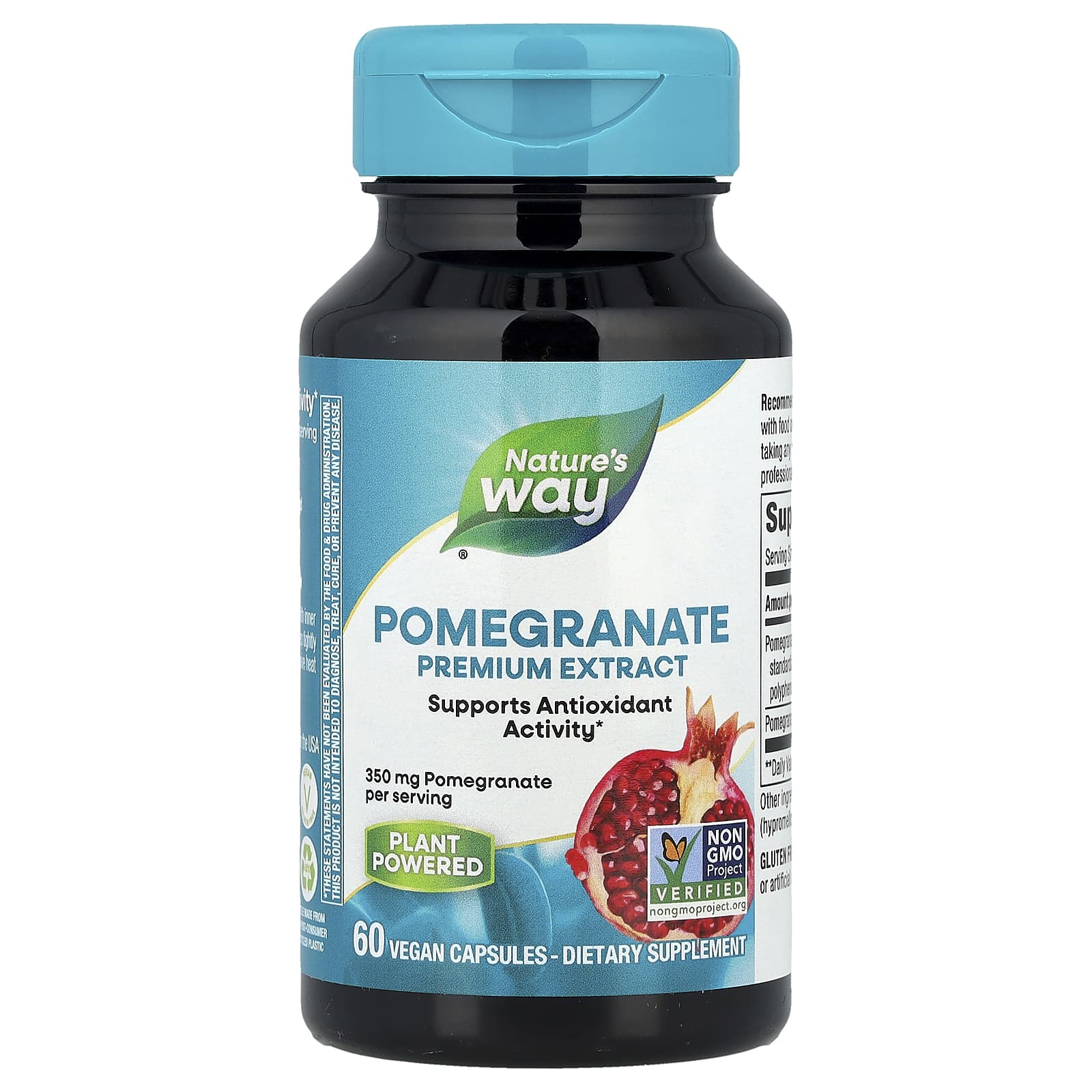Nature's Way, Pomegranate Premium Extract, 350 mg, 60 Vegan Capsules - Image 1