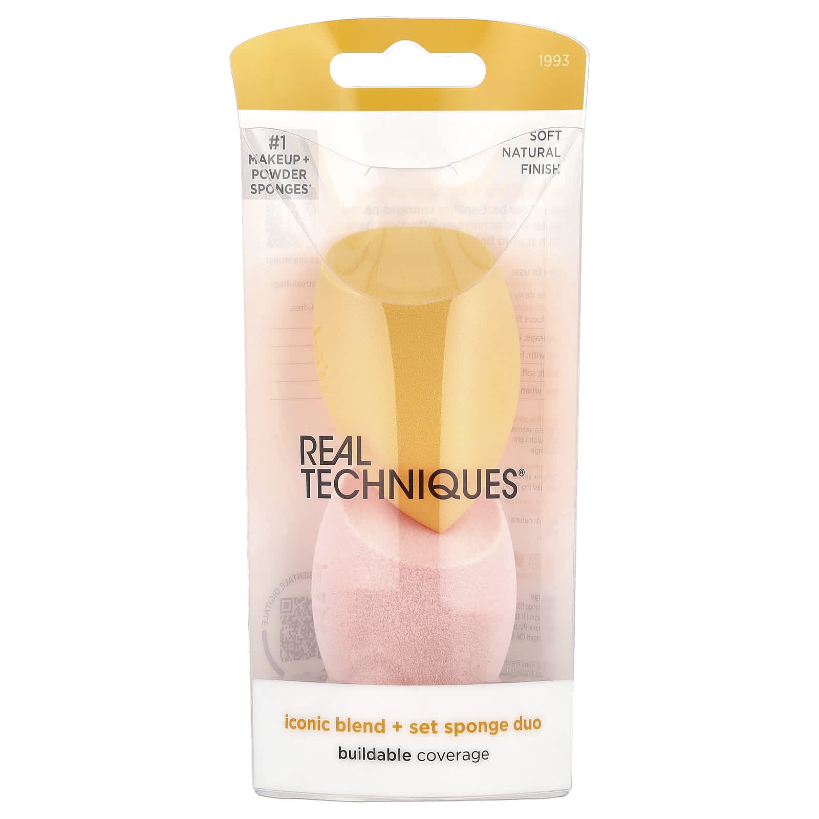 Real Techniques, Iconic Blend + Set Sponge Duo, 2 Sponges - Image 2
