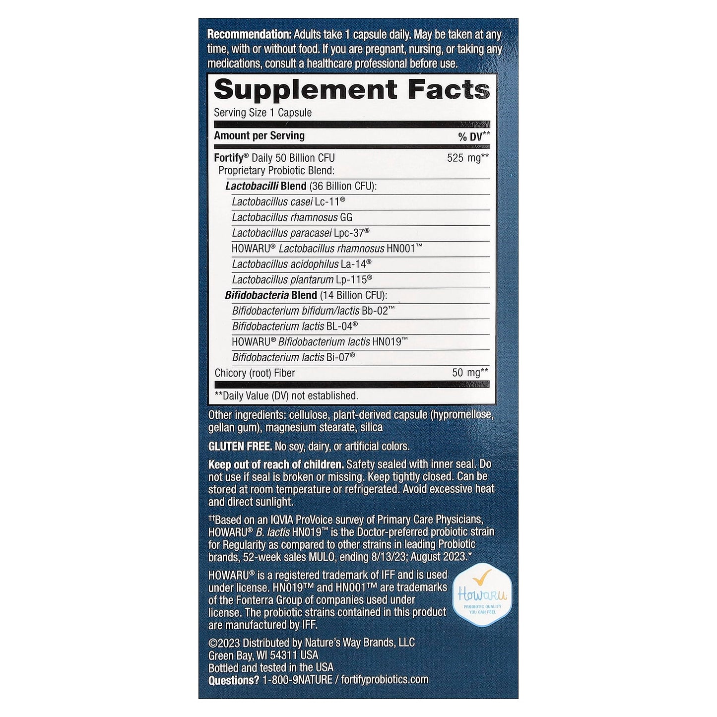 Nature's Way, Fortify®, Probiotic, Adult, Extra Strength, 50 Billion, 30 Delayed Release Capsules - Image 2