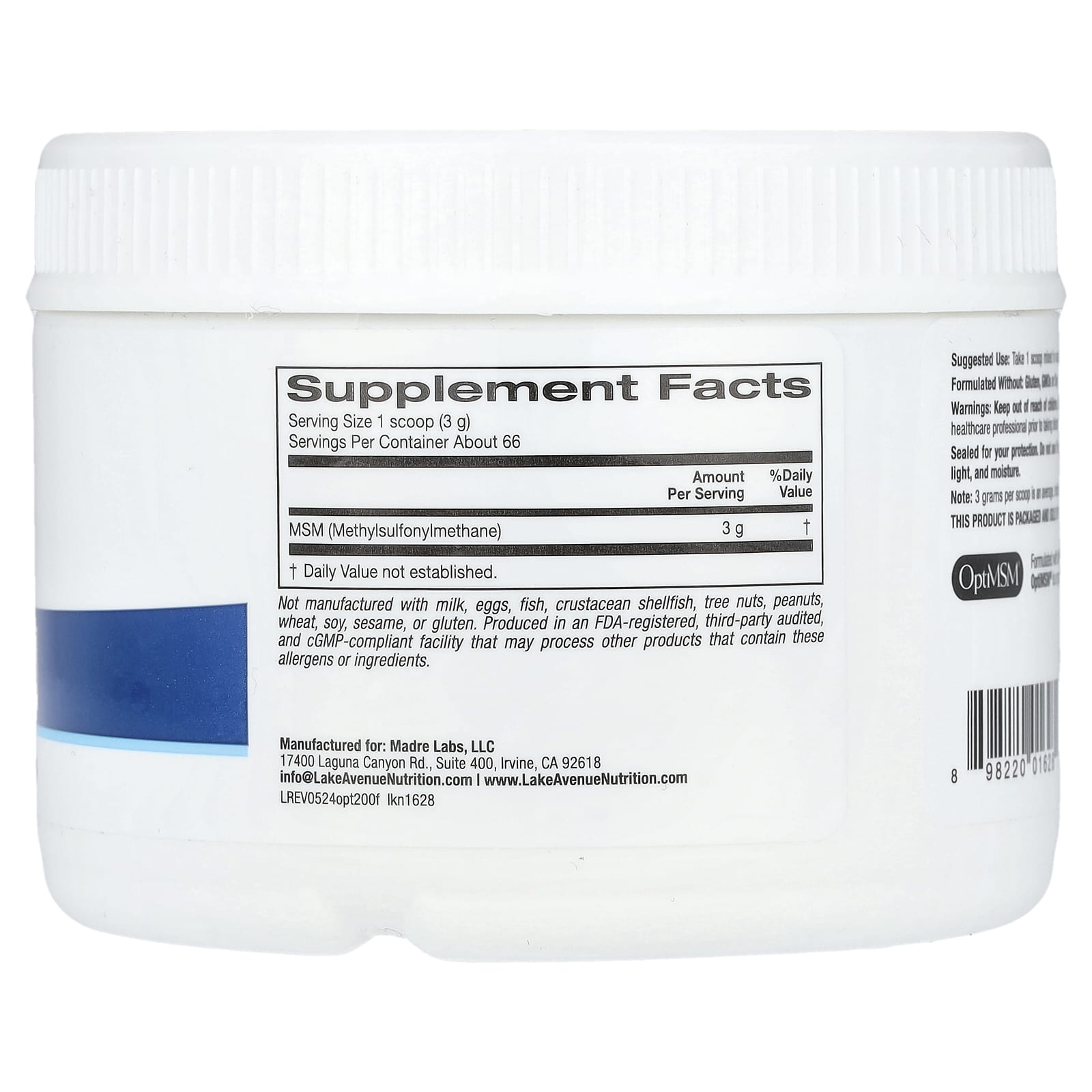 OptiMSM Flakes by Lake Avenue Nutrition - Joint Health & Connective Tissue Support - Image 2