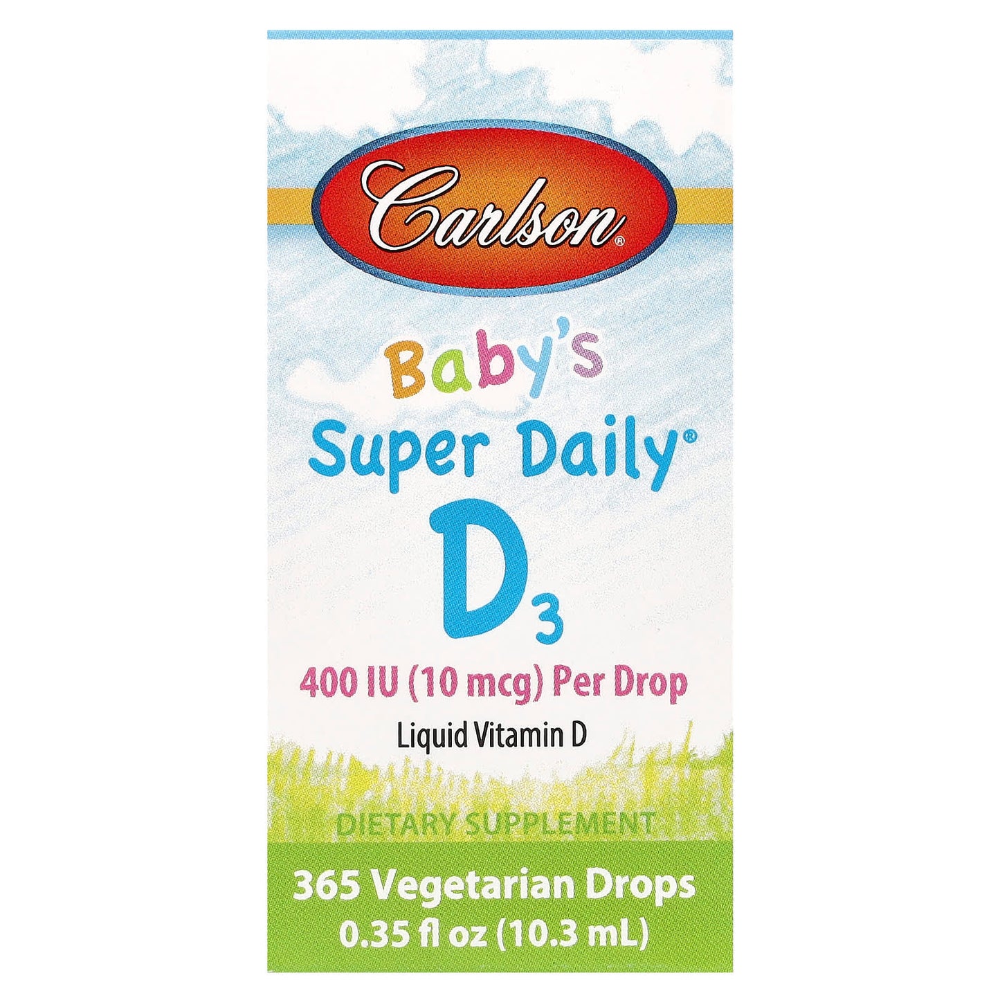 Carlson Baby's Super Daily D3 Vitamin D3 Liquid Supplement - Image 1
