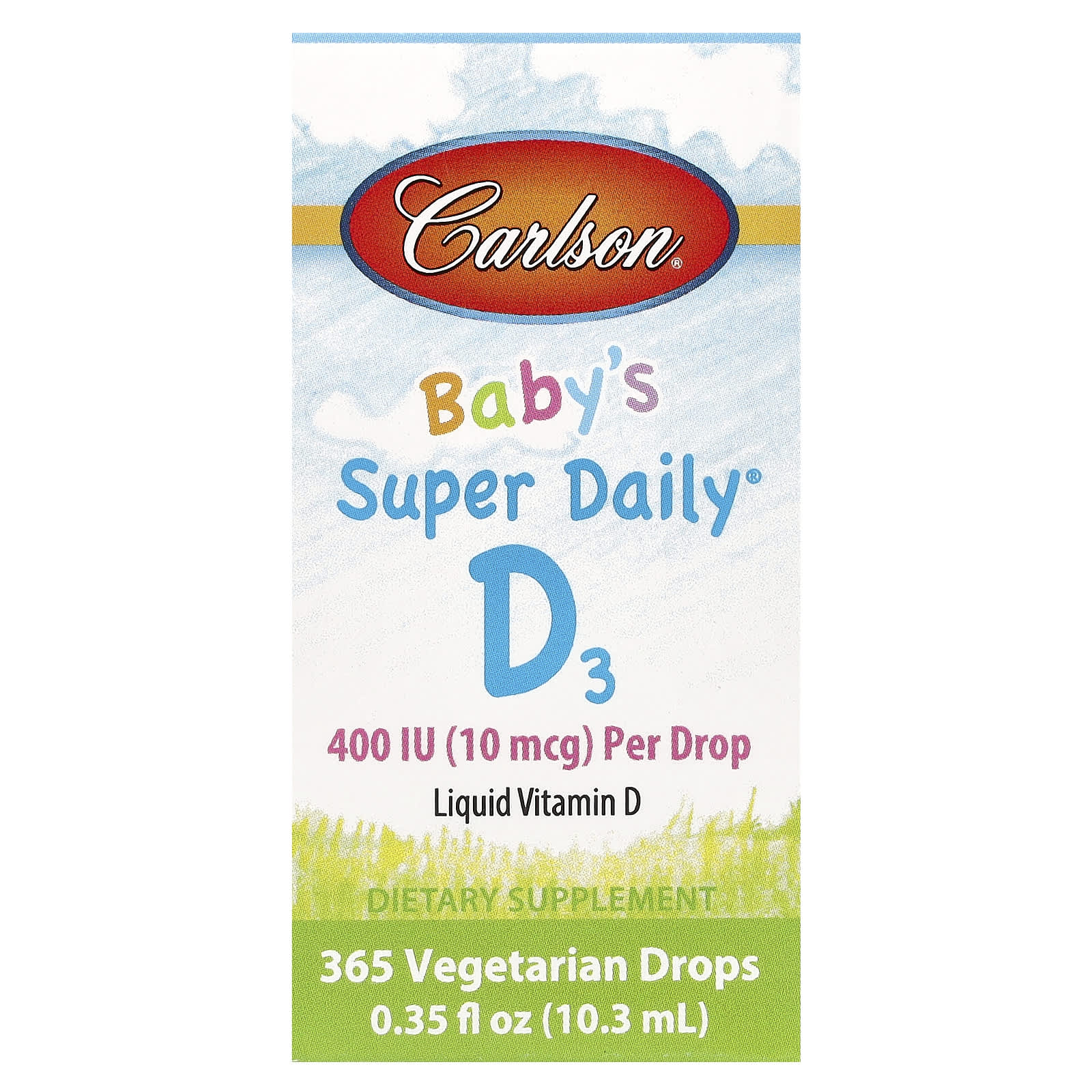 Carlson Baby's Super Daily D3 Vitamin D3 Liquid Supplement - Image 1