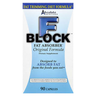 Absolute Nutrition FBlock Fat Absorber, Original Formula, 90 Capsules