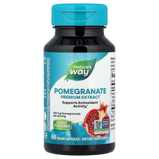 Nature's Way, Pomegranate Premium Extract, 350 mg, 60 Vegan Capsules - Image 1