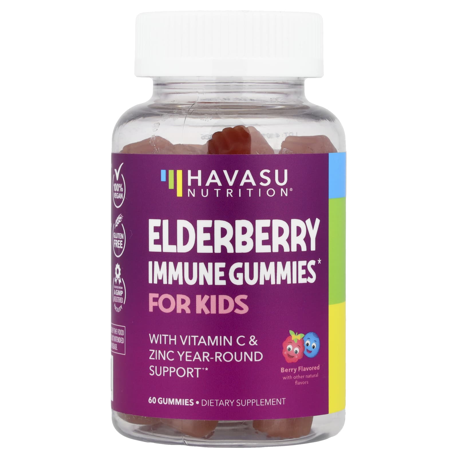 Elderberry Immune Gummies for Kids by Havasu Nutrition - Year-Round Support - Image 1
