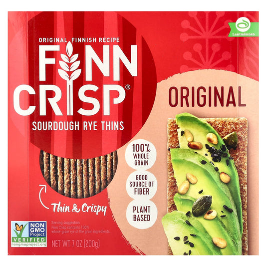 100% Whole Grain Sourdough Rye Thins by Finn Crisp - Crunchy & Delicious - Image 1