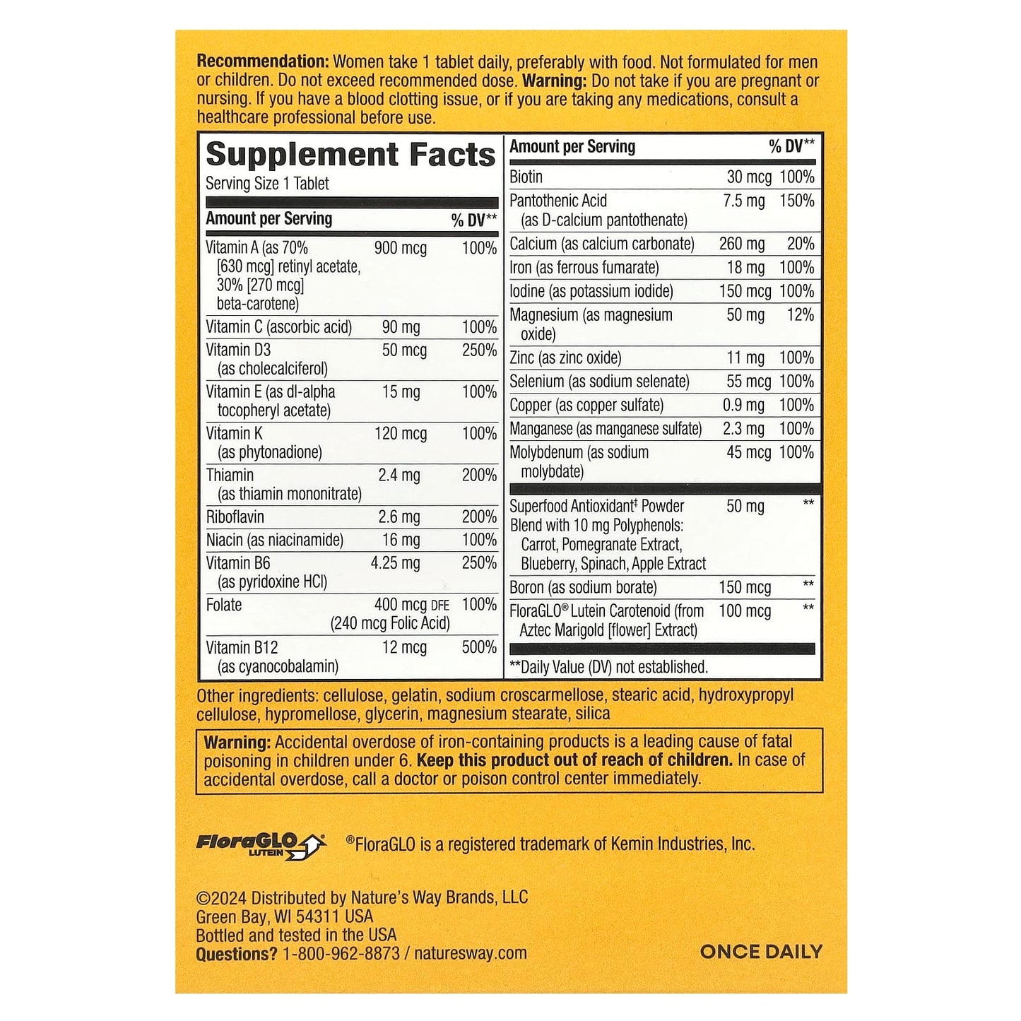 Nature's Way, Alive!® Women's Complete Multivitamin, 50 Tablets - Image 2