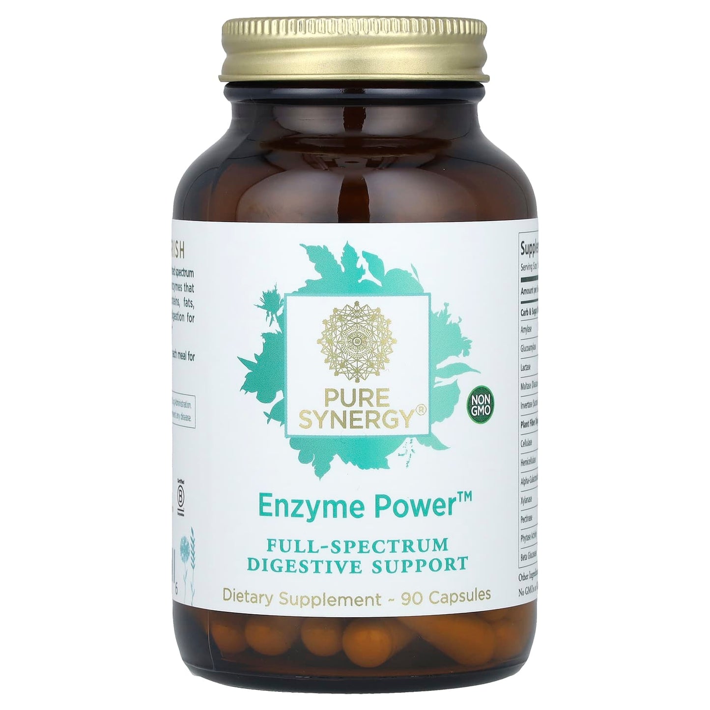 Pure Synergy, Enzyme Power™, 90 Capsules - Image 1