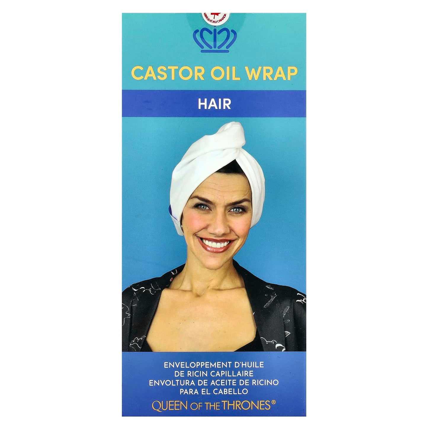 Queen of the Thrones, Castor Oil Wrap, Hair, 1 Count - Image 2