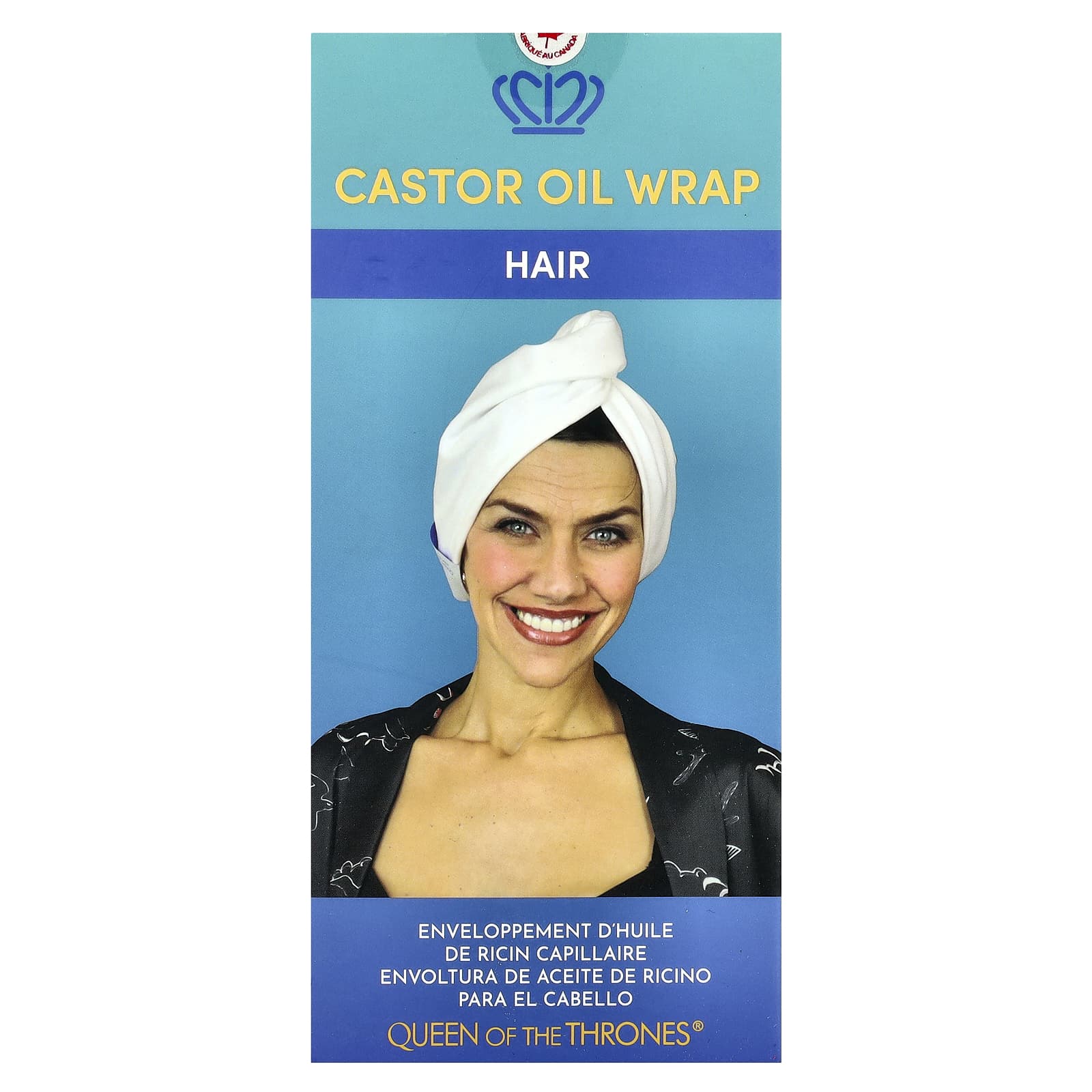 Queen of the Thrones, Castor Oil Wrap, Hair, 1 Count - Image 2